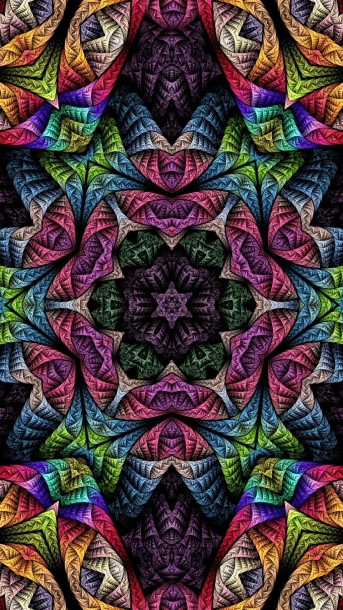 680x1209 Psychedelic HD Wallpaper For iPhone 5