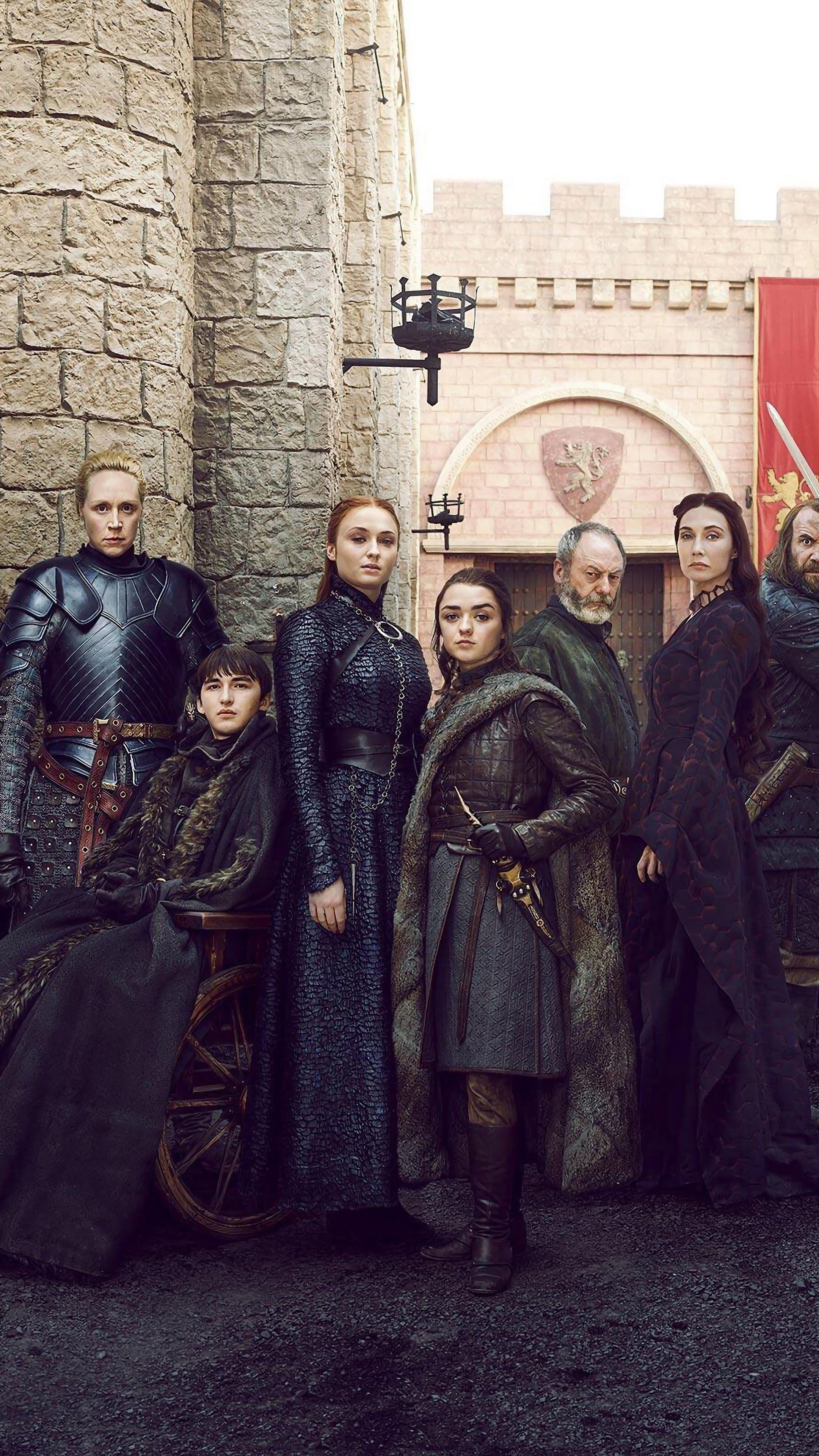 2160x3840 Game of Thrones Season 8 Cast and Characters 4K Wallpaper