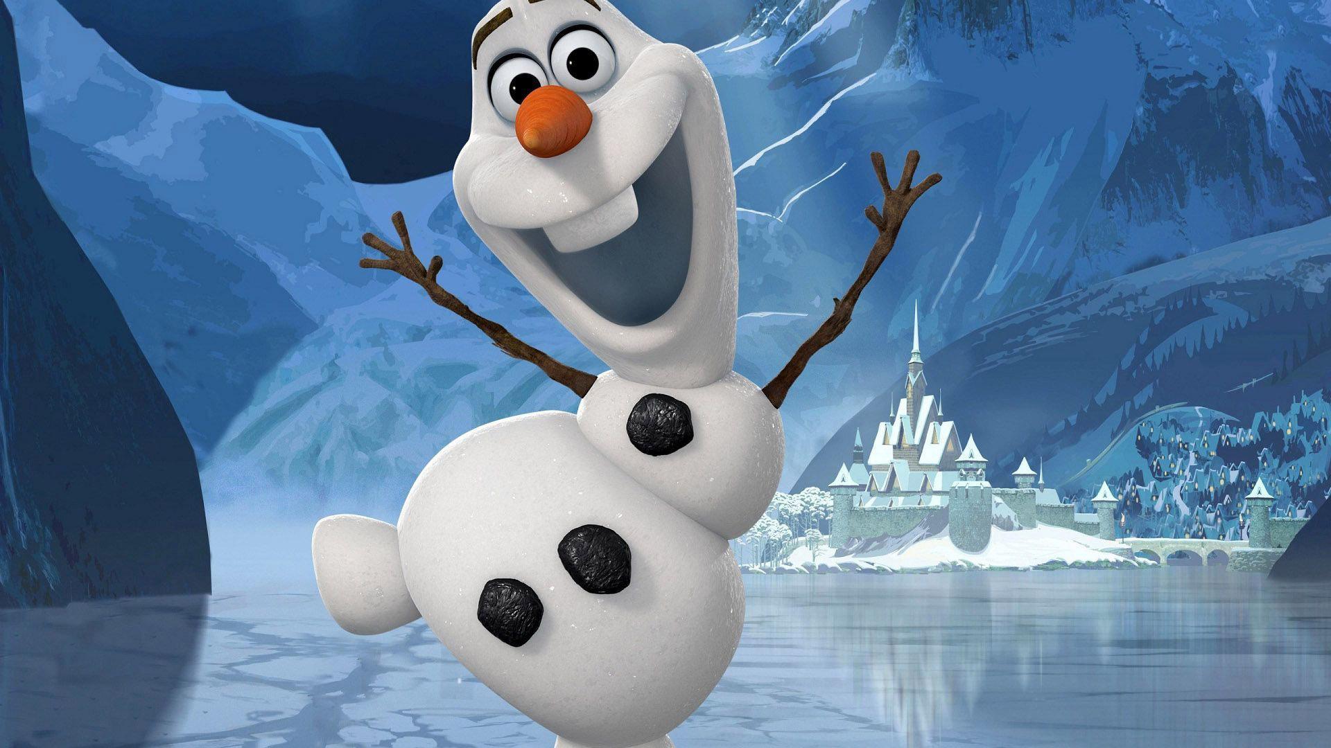 1920x1080 Background Cute Olaf Wallpaper