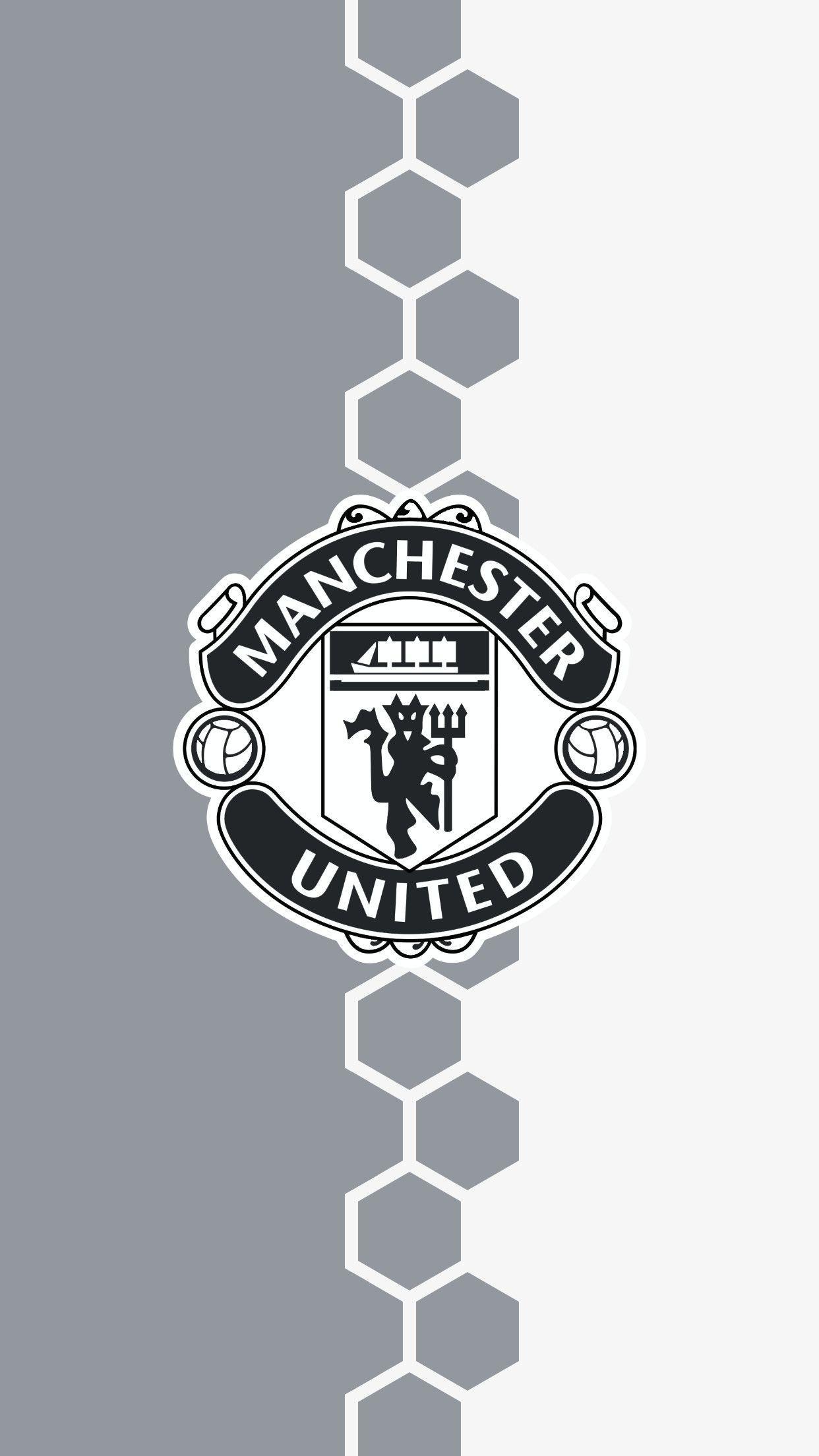 1242x2208 Manchester United Wallpaper Black