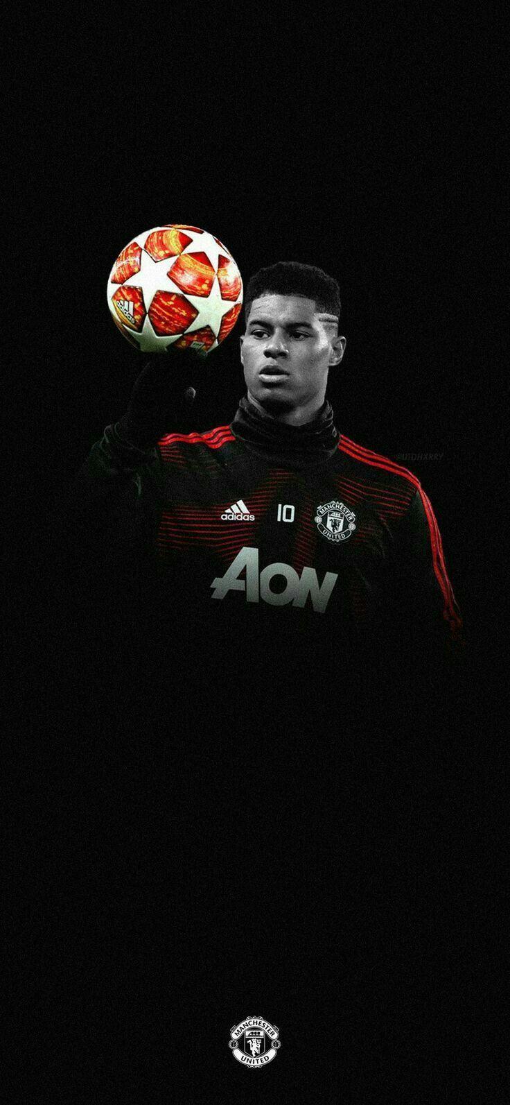 736x1593 iPhone Manchester United Wallpaper Black
