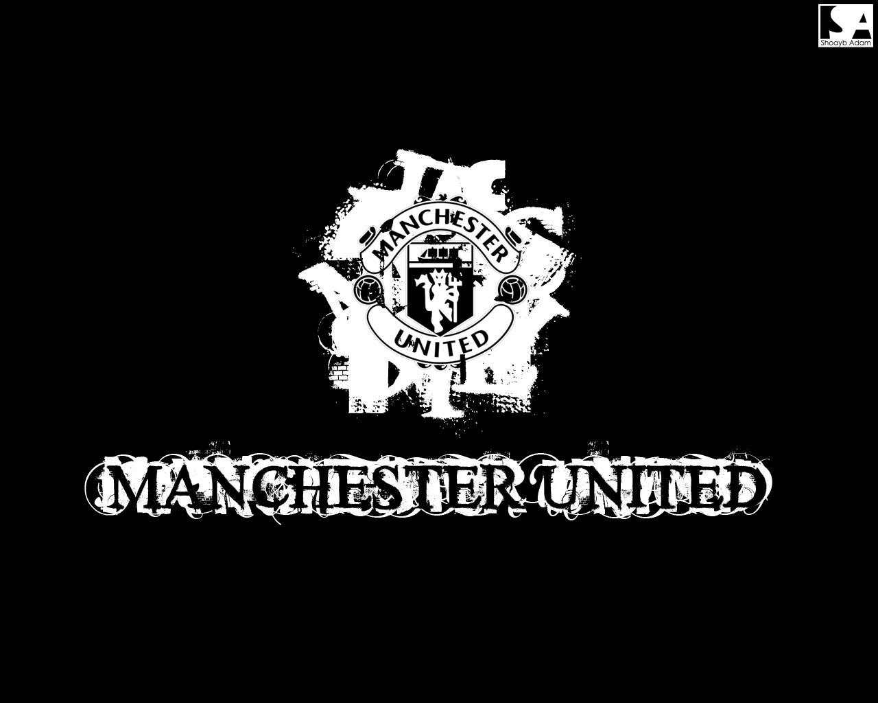 1280x1024 Manchester United Wallpaper Black