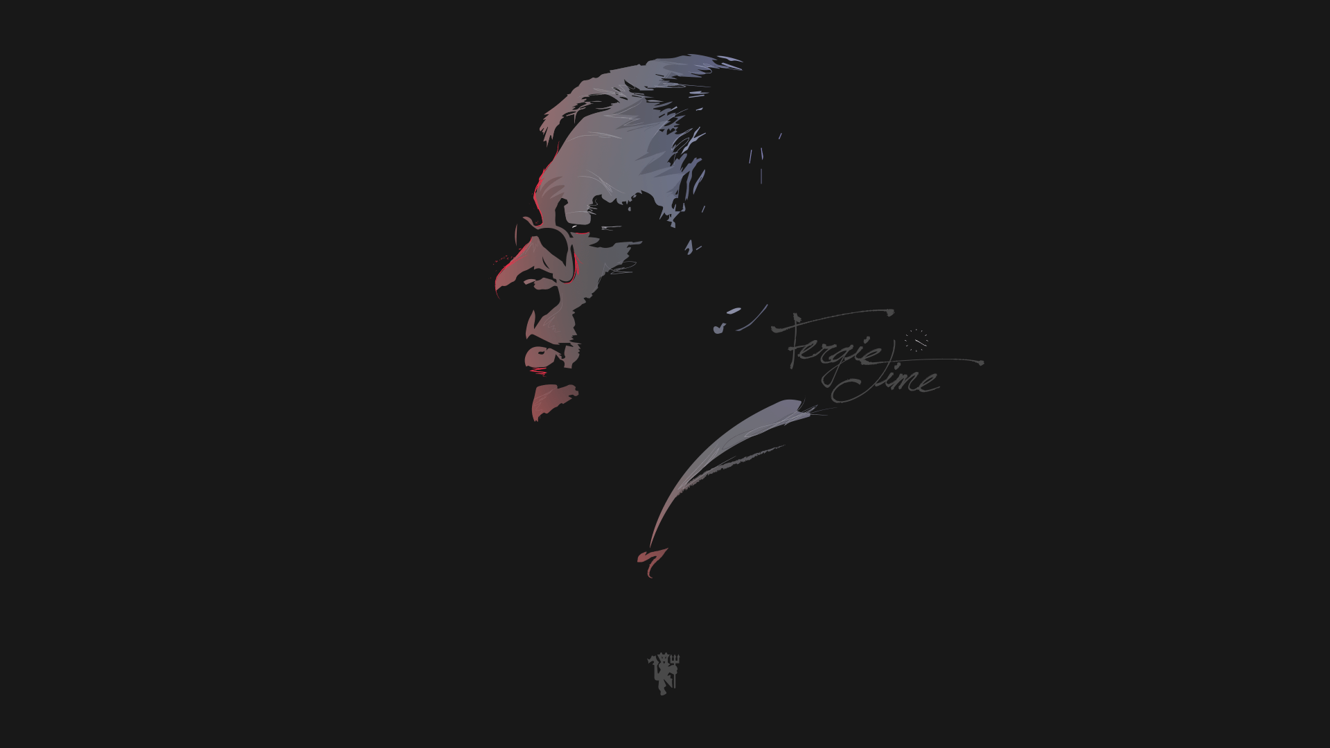 1920x1080 Black Lock Screen Black Manchester United iPhone Wallpaper