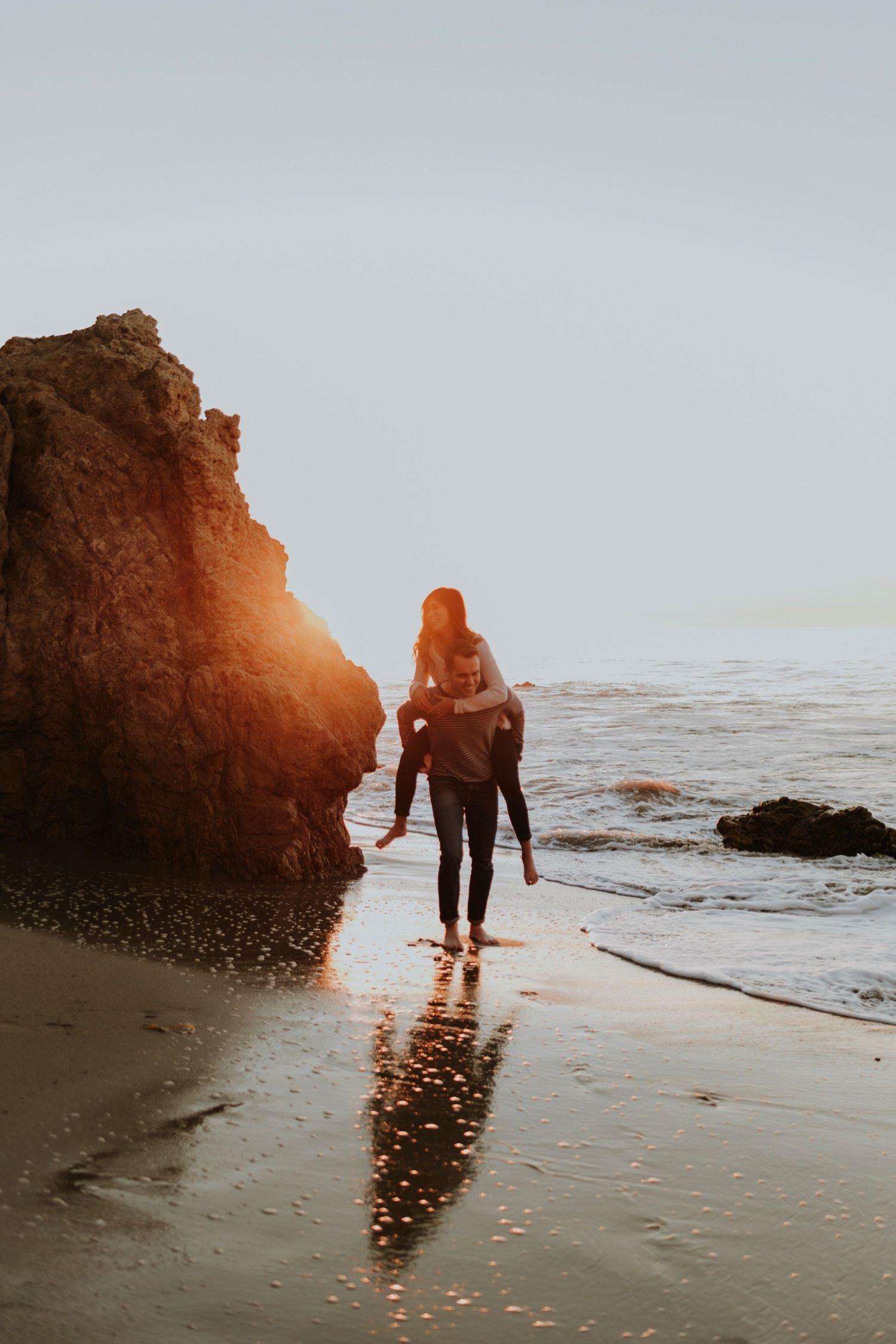 1500x2250 El Matador Beach, Malibu Sunrise Engagement Session. Eryn + Matt. Malibu sunrise, El matador beach, Couple beach picture