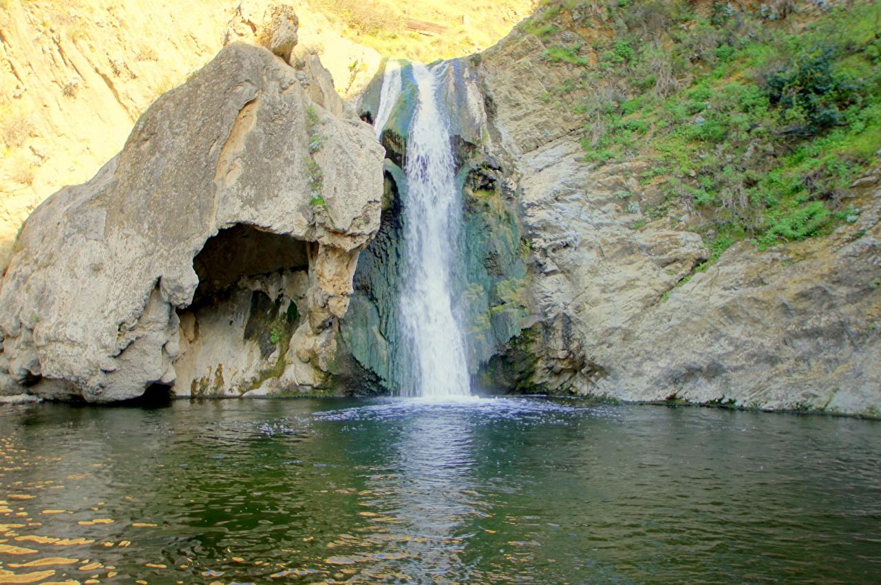 1280x850 Desktop Wallpaper Malibu California USA Nature Waterfalls
