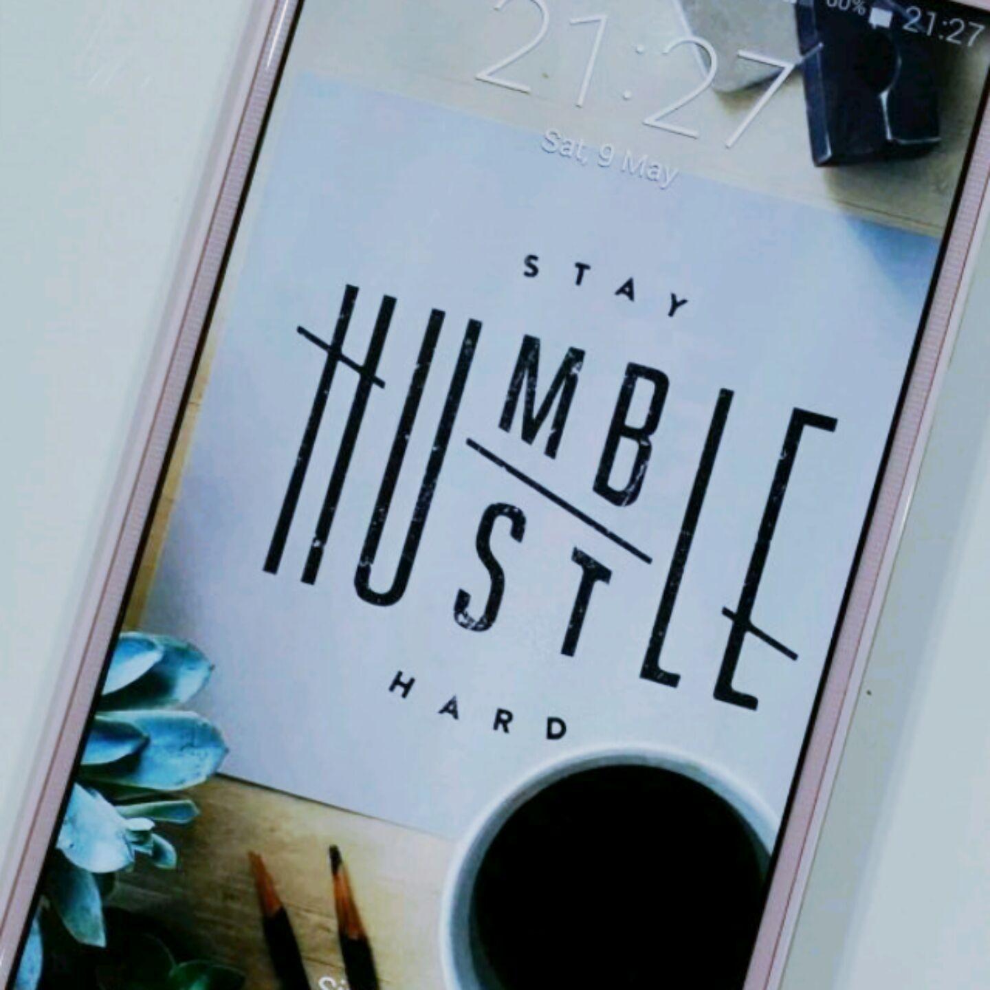 1440x1440 Stay Humble Hustle Hard Phone Wallpaper