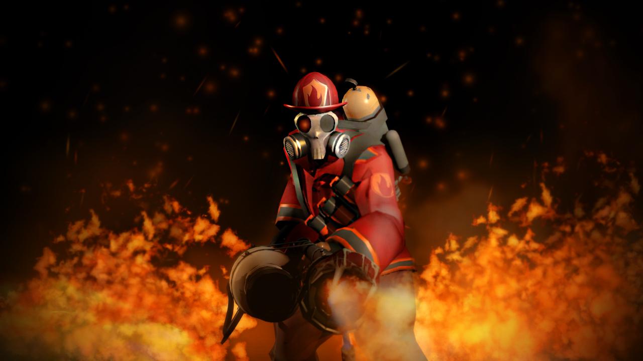 1280x720 Team Fortress 2 Wallpaper Pyro