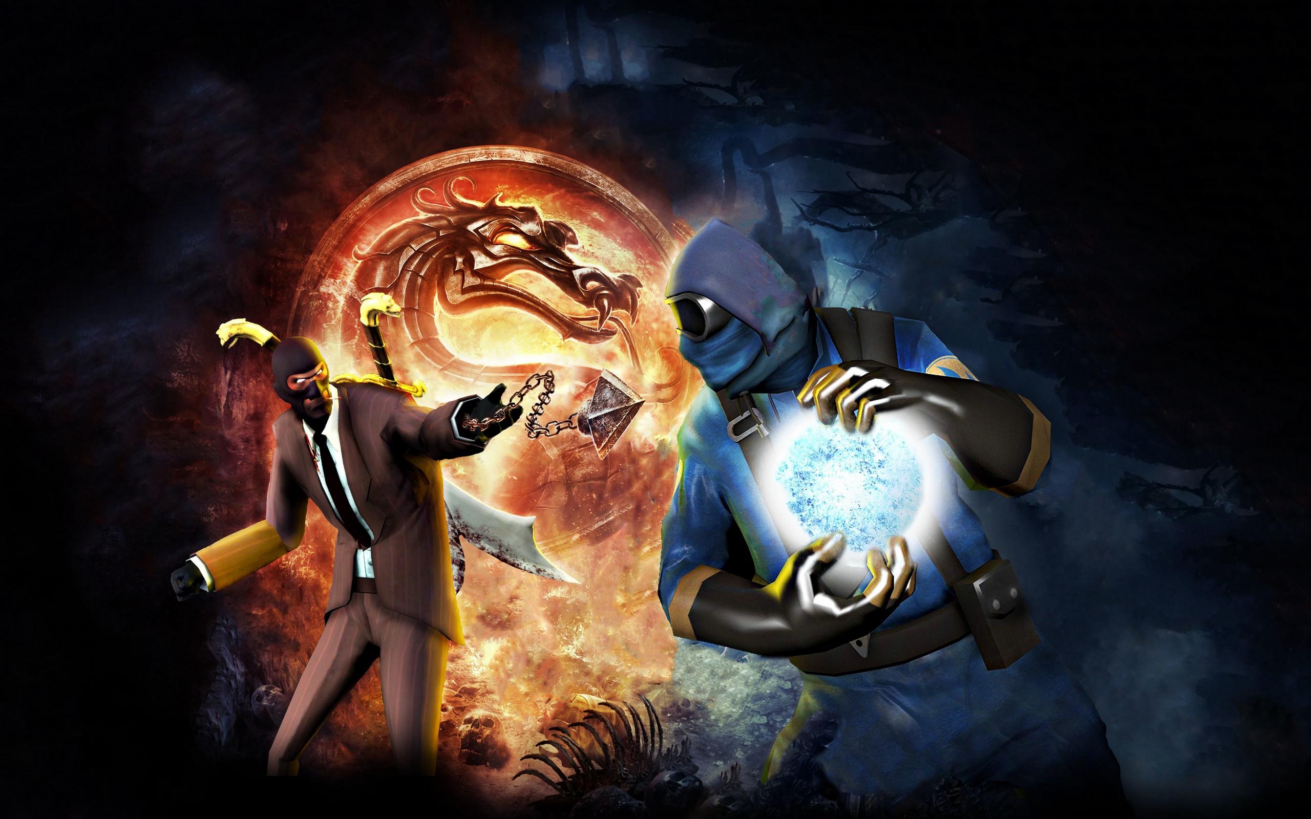 2560x1600 Wallpaper Spy, Pyro, Team Fortress Mortal Kombat, Kombat iPhone Xr