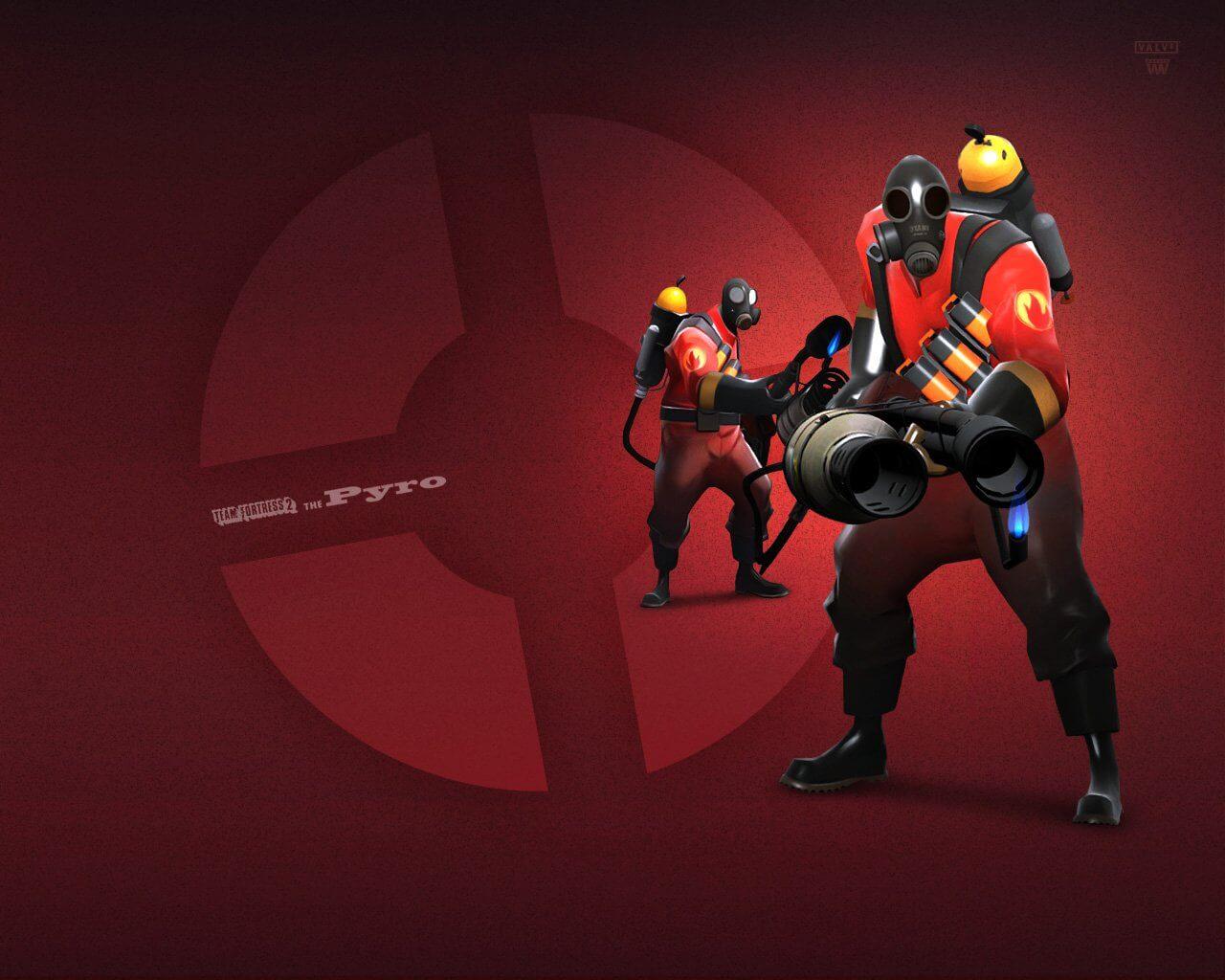 1280x1024 Team Fortress 2: Pyro Phone Tablet Wallpaper • GamePhD