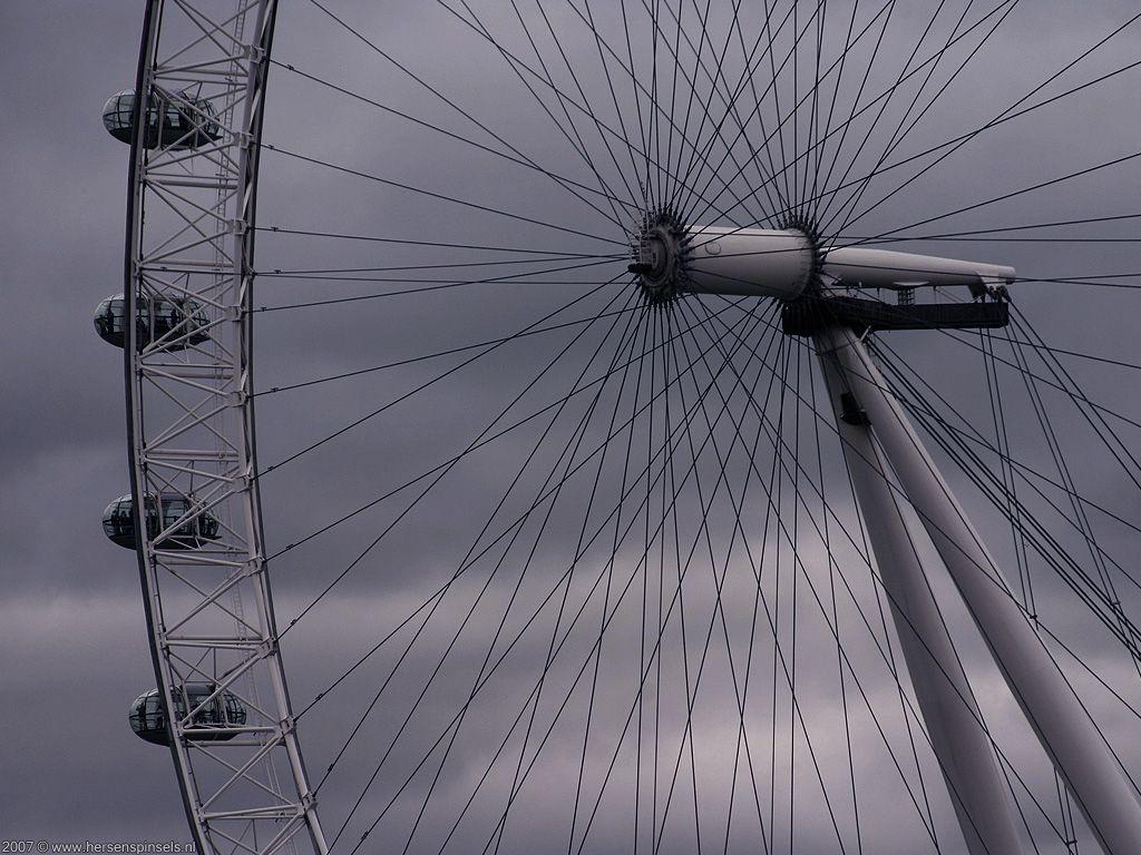 1024x768 Wallpaper: 'Millenium Wheel' Millenium Wheel as seen