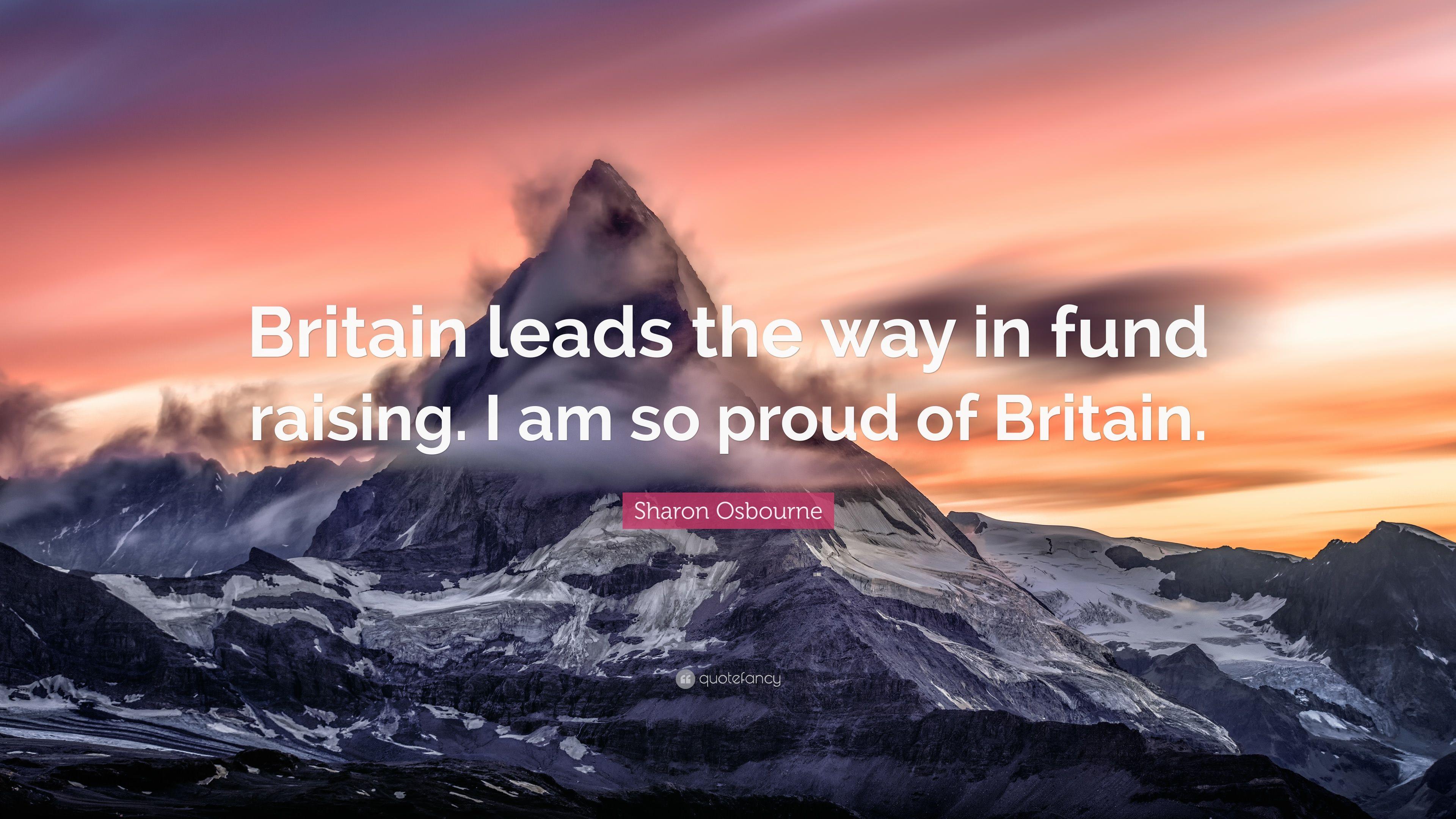 3840x2160 Sharon Osbourne Quote: “Britain leads the way in fund raising. I am