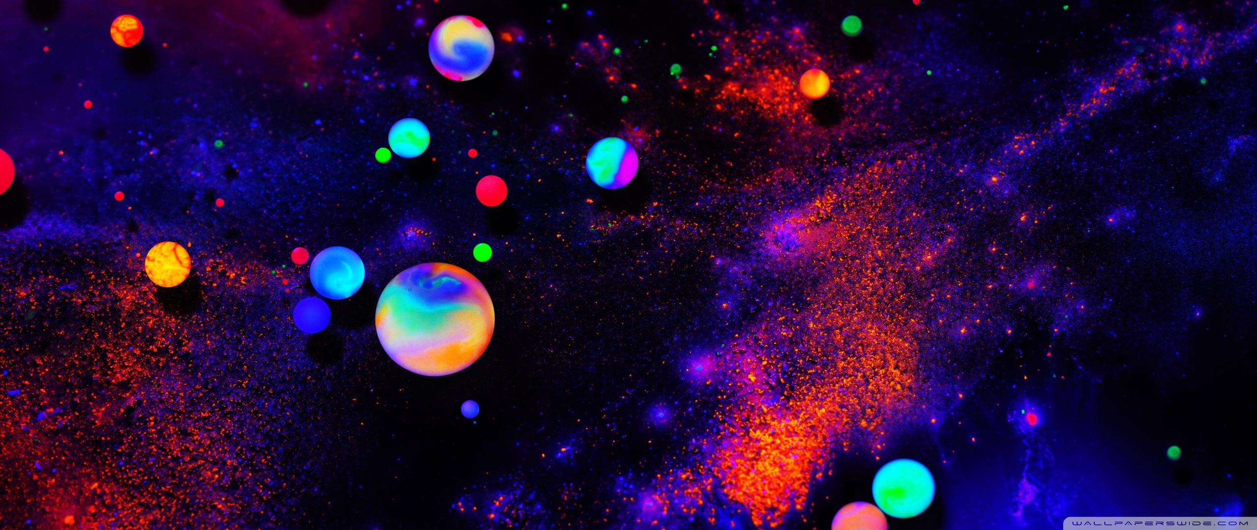 2560x1080 Colorful Neon Paint Ultra HD Desktop Background Wallpaper for 4K UHD TV : Multi Display, Dual Monitor : Tablet