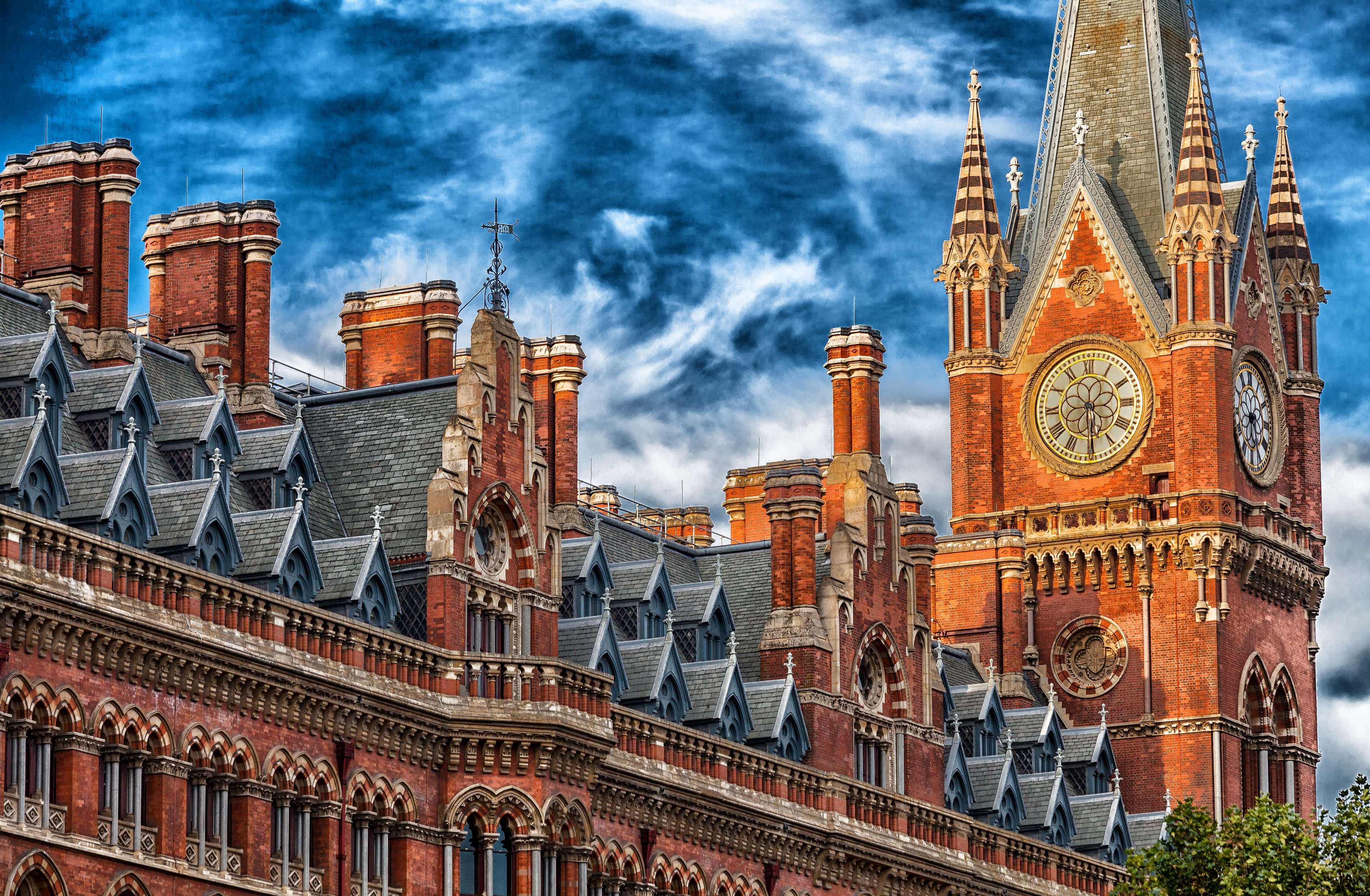 3840x2512 architecture, building, cities, city, clock tower, england, facade