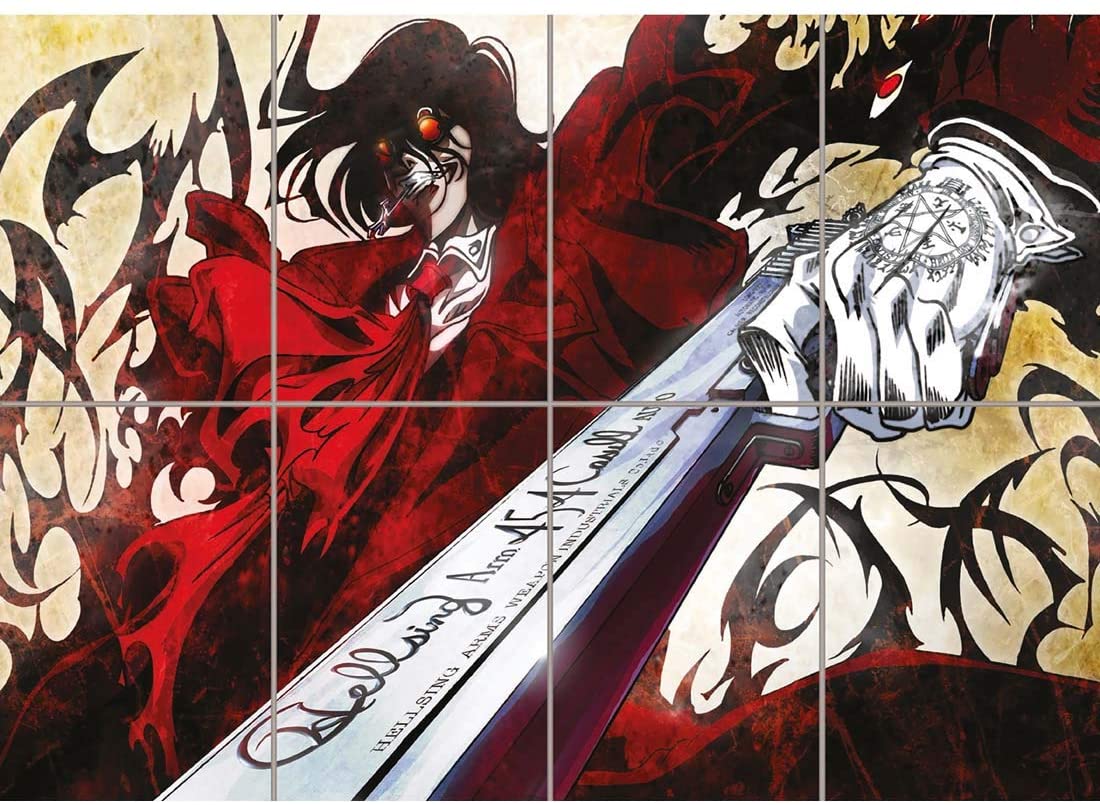 1100x805 Doppelganger33 LTD Hellsing Ultimate Manga Anime Wall Art Multi Panel Poster Print 47x33 inches: Posters & Prints