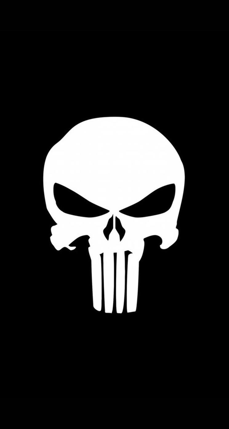 744x1392 Skull iPhone Wallpaper To Darken Up Your Phone Screen