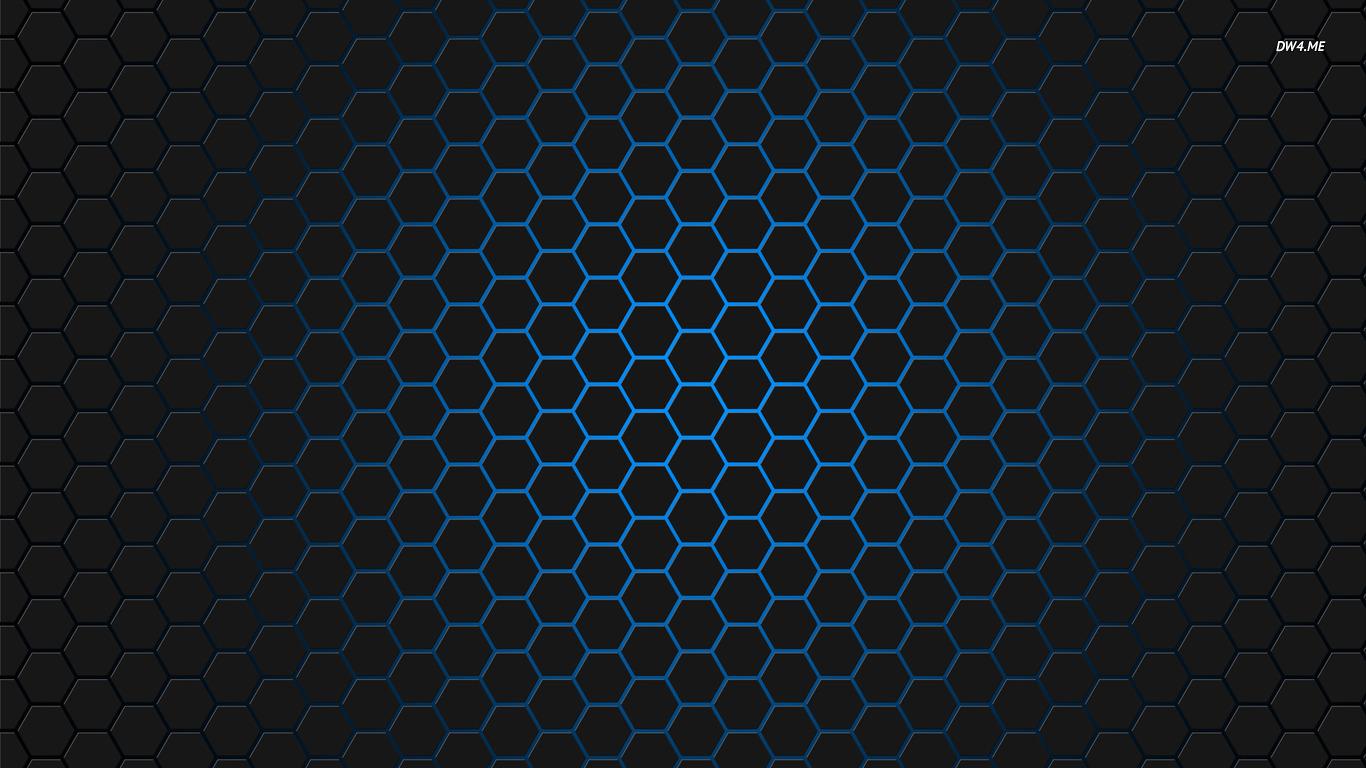 1366x768 Hexagon Wallpaper