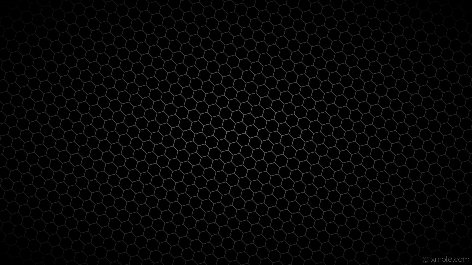 1920x1080 Black And White Hexagon Wallpaper