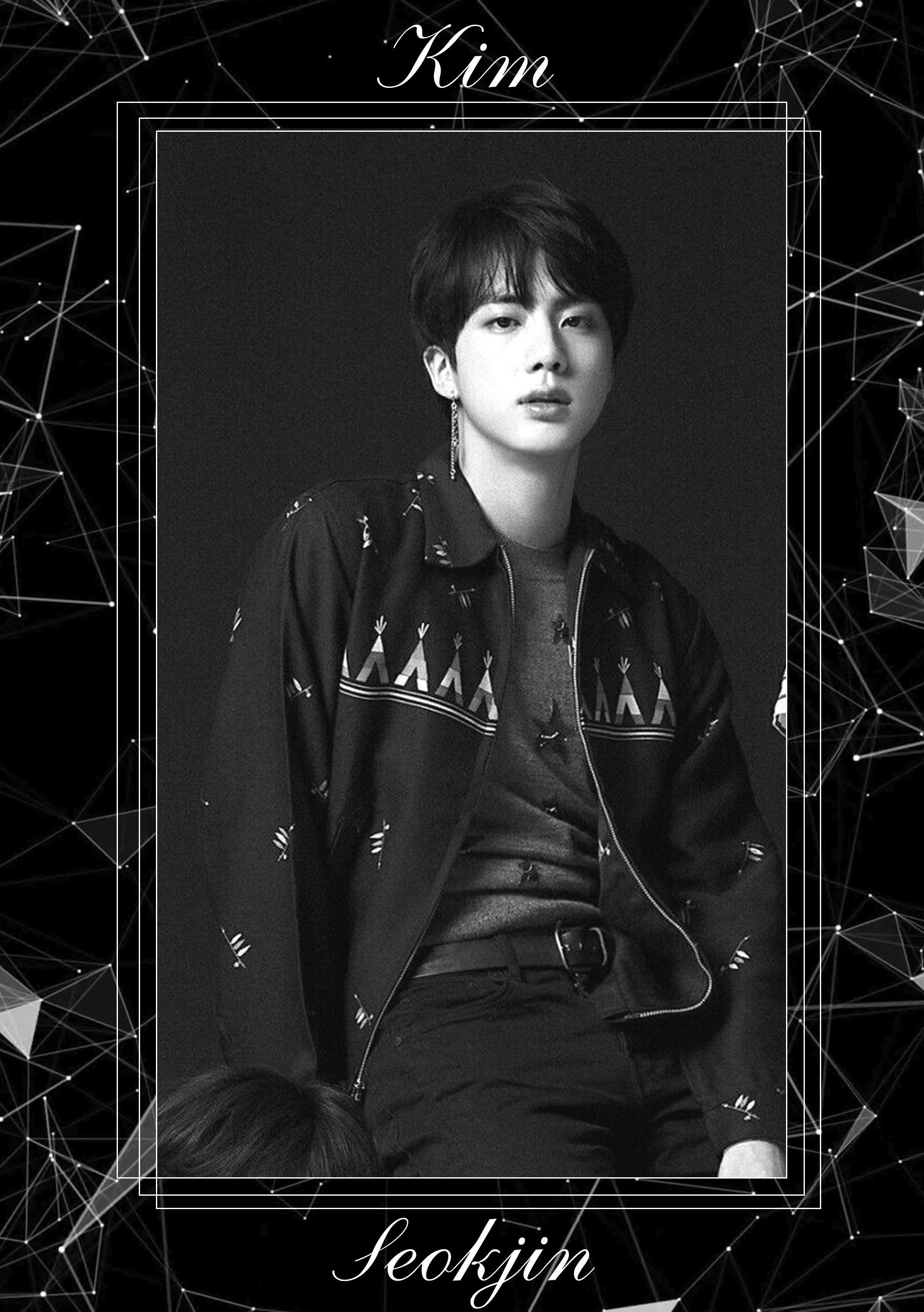 BTS Jin Black Wallpapers - Top Free BTS Jin Black Backgrounds ...