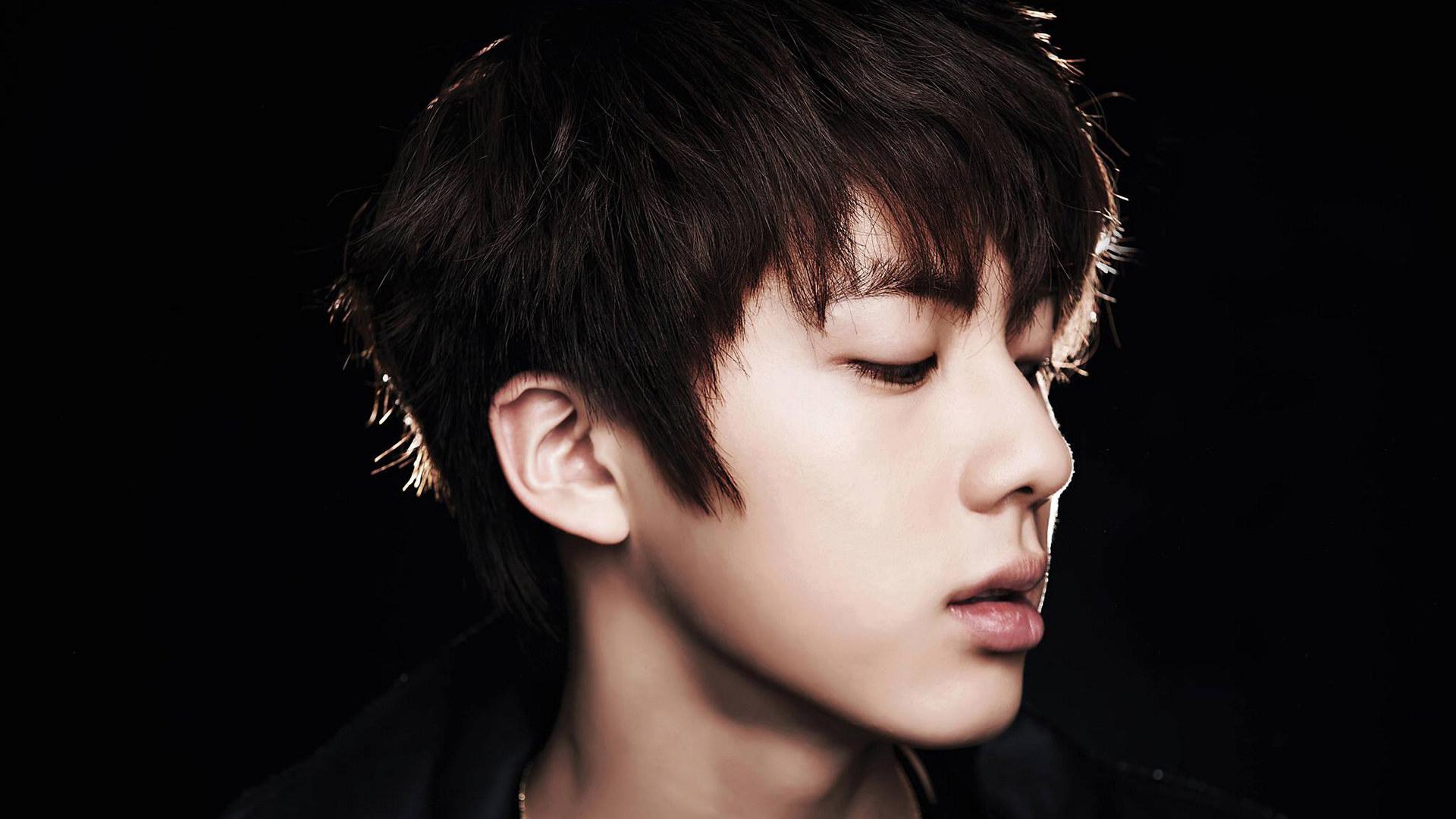 1920x1080 jin, face, black, bts Wallpaper & Background Image