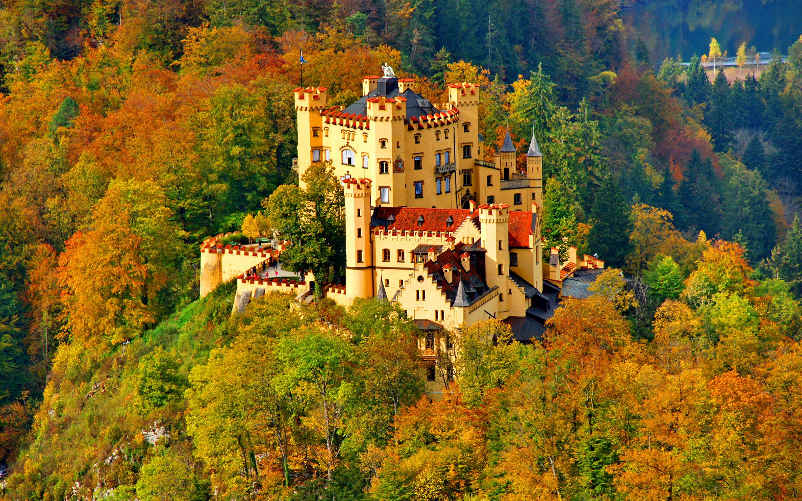2560x1600 hohenschwangau castle HD wallpaper, background