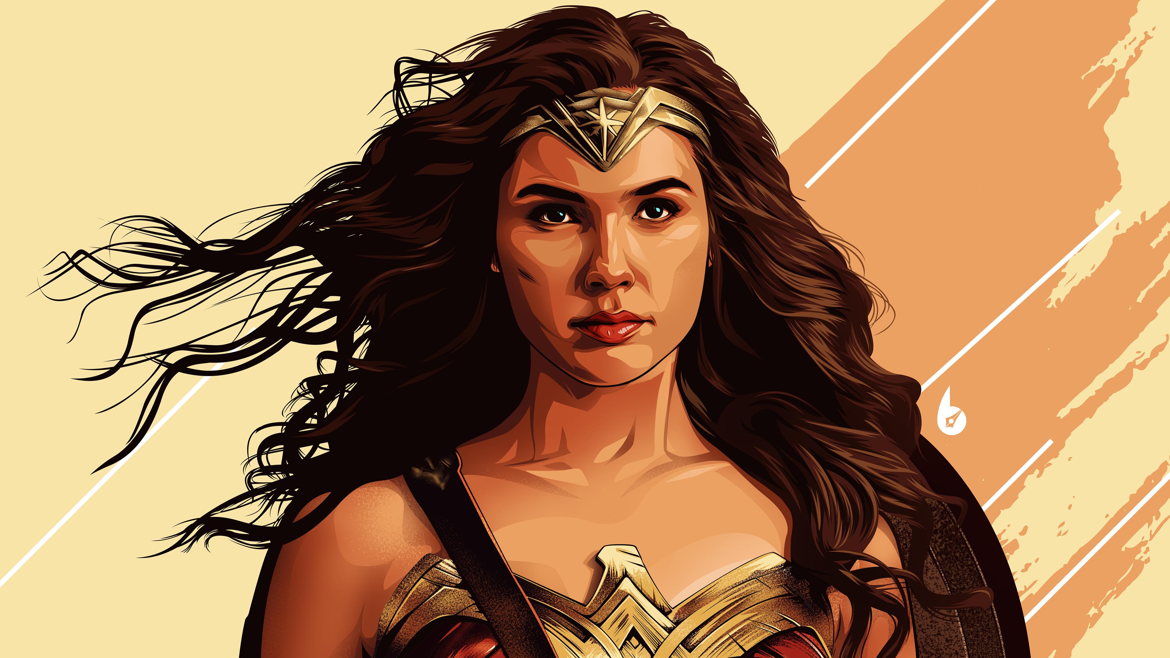 3840x2160 Wonder Woman 4k Arts, HD Superheroes, 4k Wallpaper, Image, Background, Photo and Picture