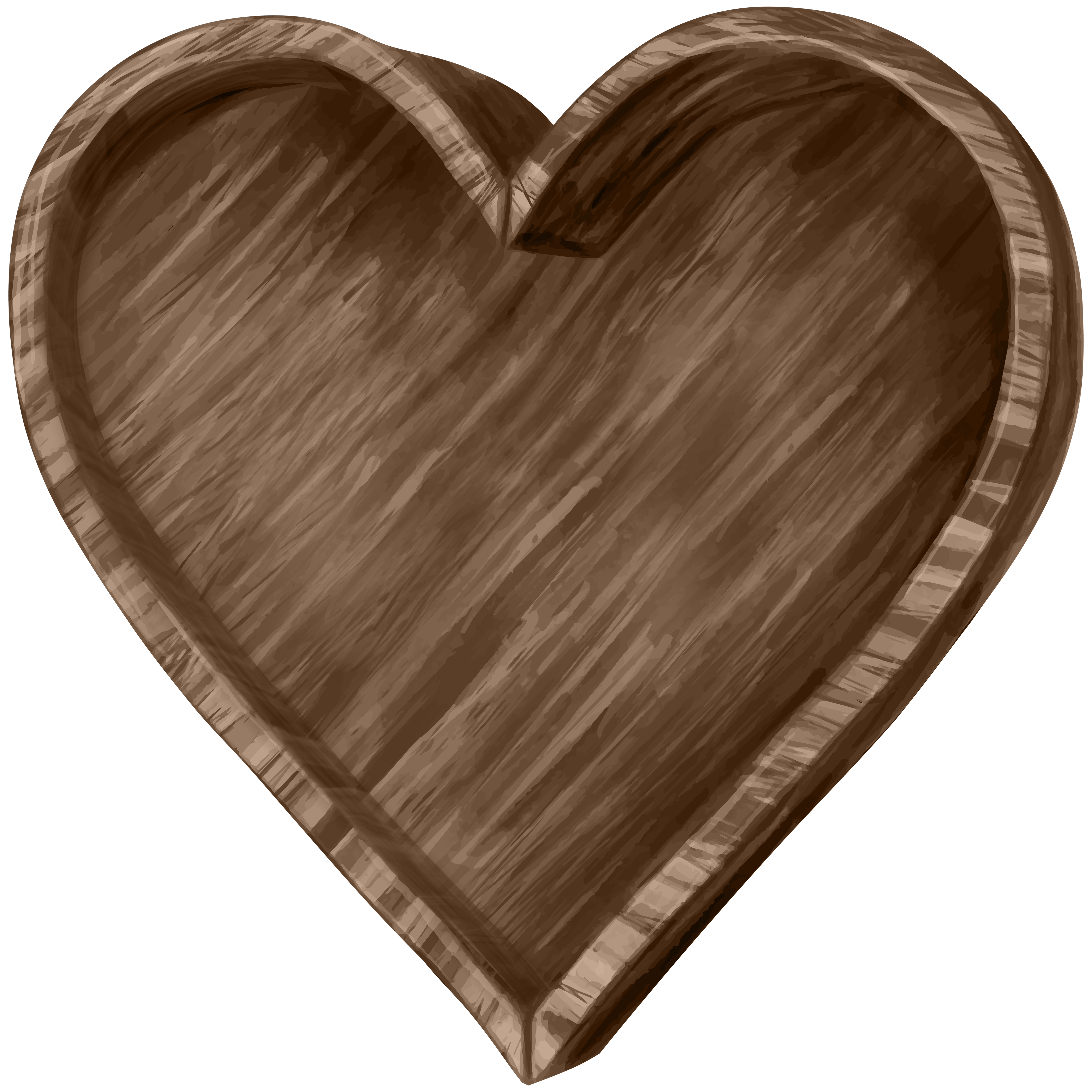 6000x6000 Wooden Heart Decor Transparent Clipart​-Quality Image and Transparent PNG Free Clipart