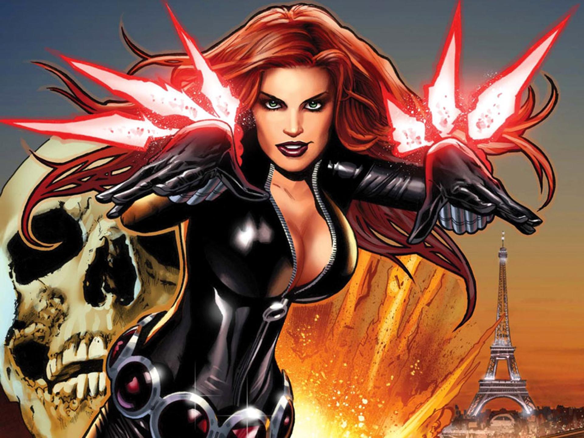 1920x1440 Black Widow Cartoon Wallpaper. Download Female Superhero Wallpaper
