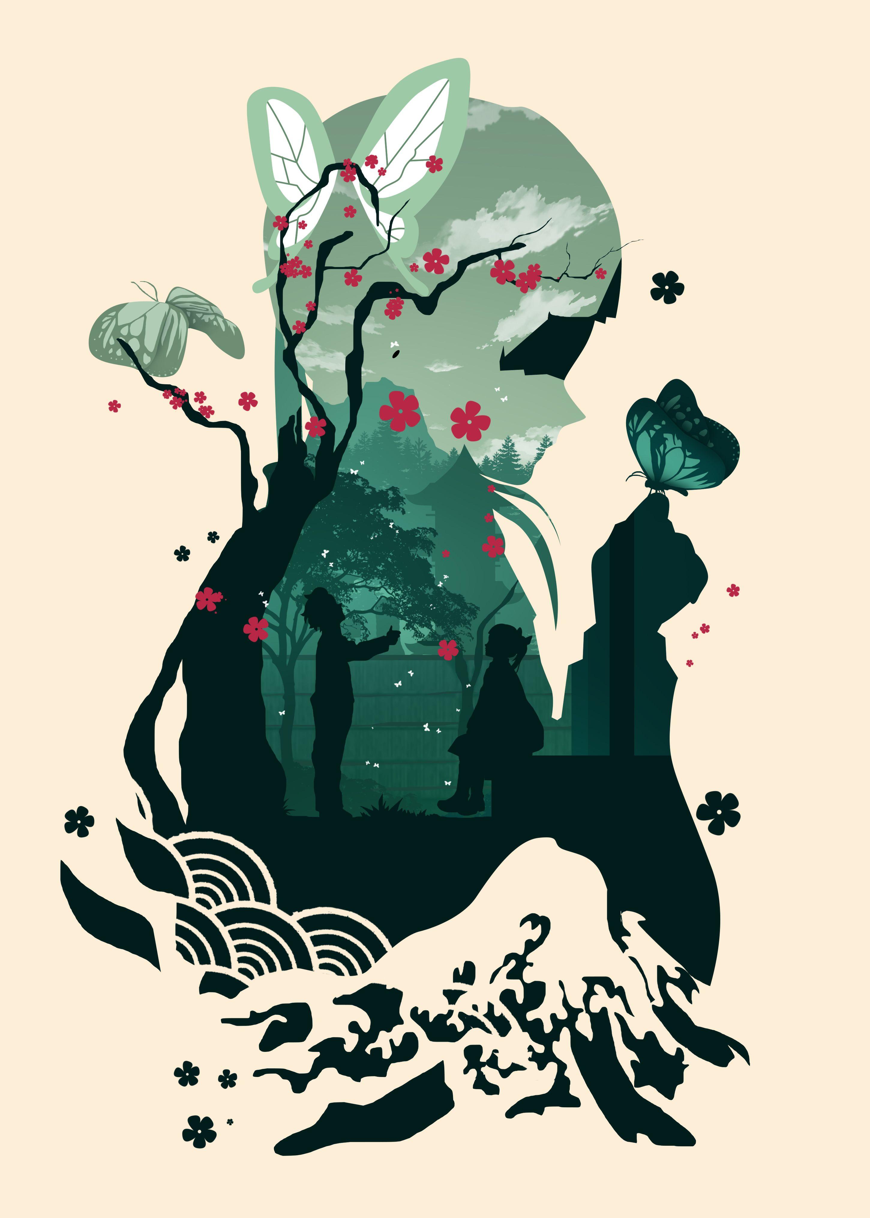 2900x4060 Kanao Demon Slayer' Poster by whyadiphew. Displate. Slayer anime, Anime demon, Poster prints
