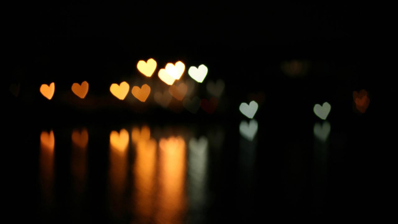 1280x720 Heart Lights Wallpaper, Book Pages Heart Bokeh Lights