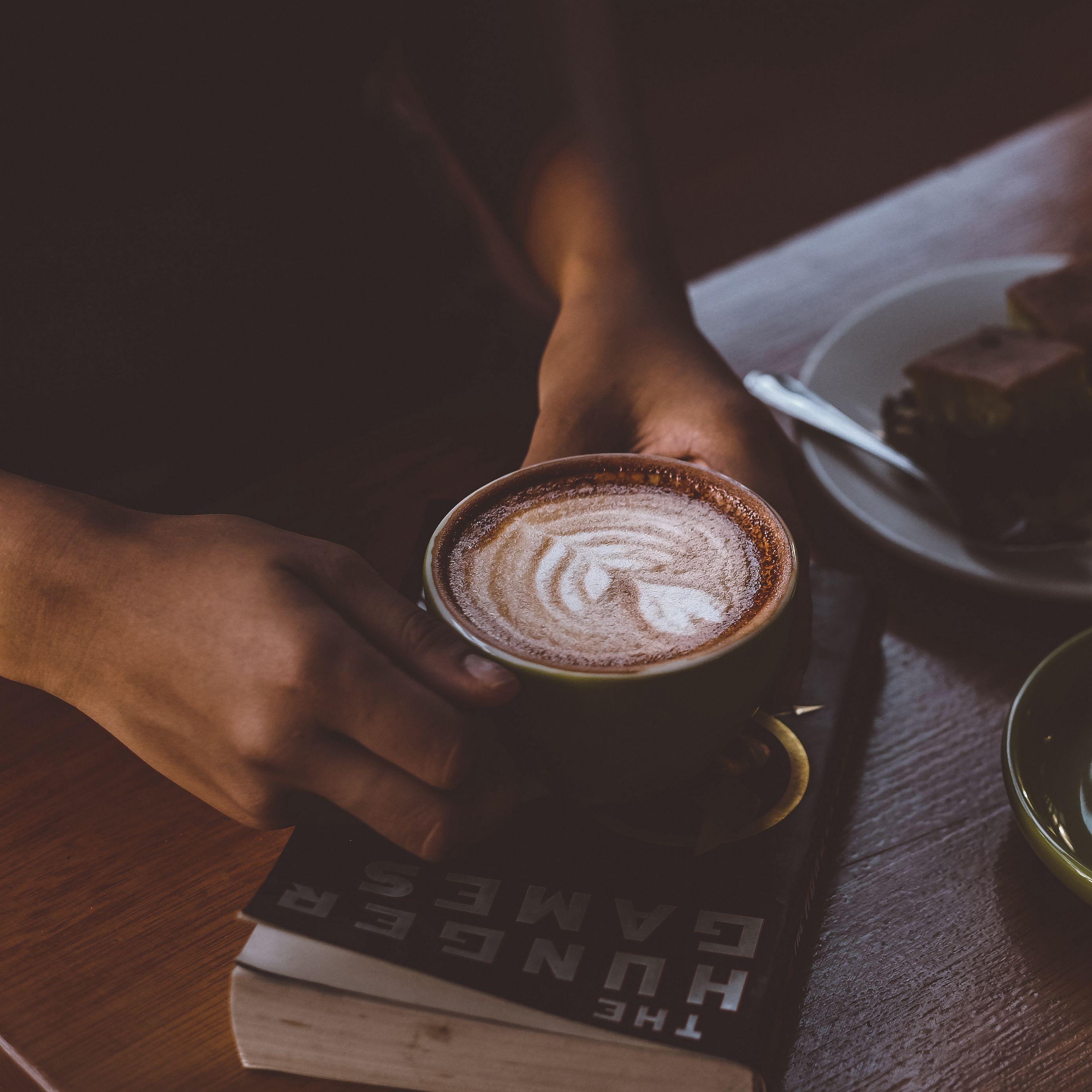 2780x2780 Download wallpaper 2780x2780 coffee, hands, cup, book ipad air, ipad air ipad ipad ipad mini ipad mini ipad mini ipad pro 9.7 for parallax HD background