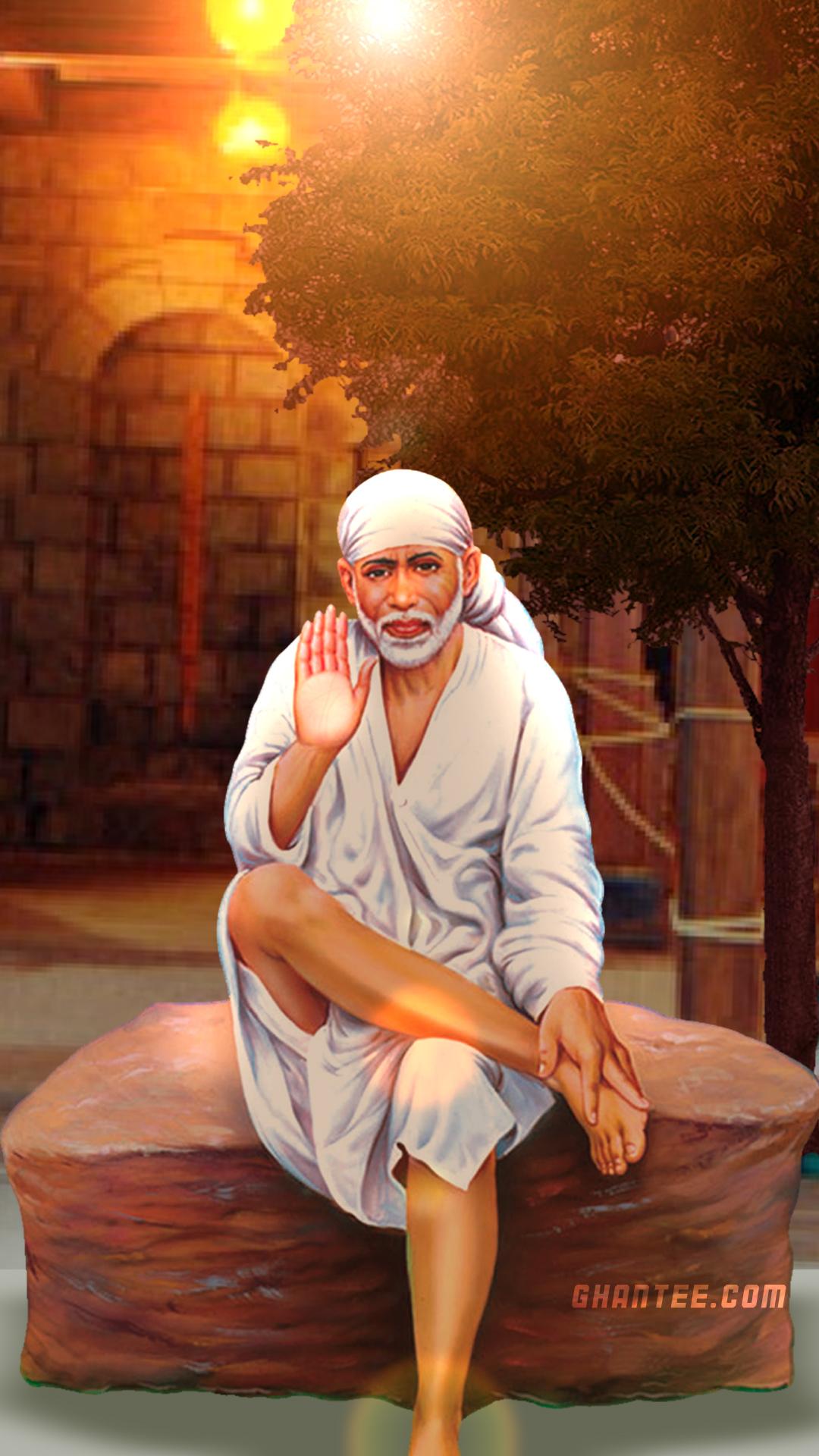1080x1920 sai baba image in HD resolution