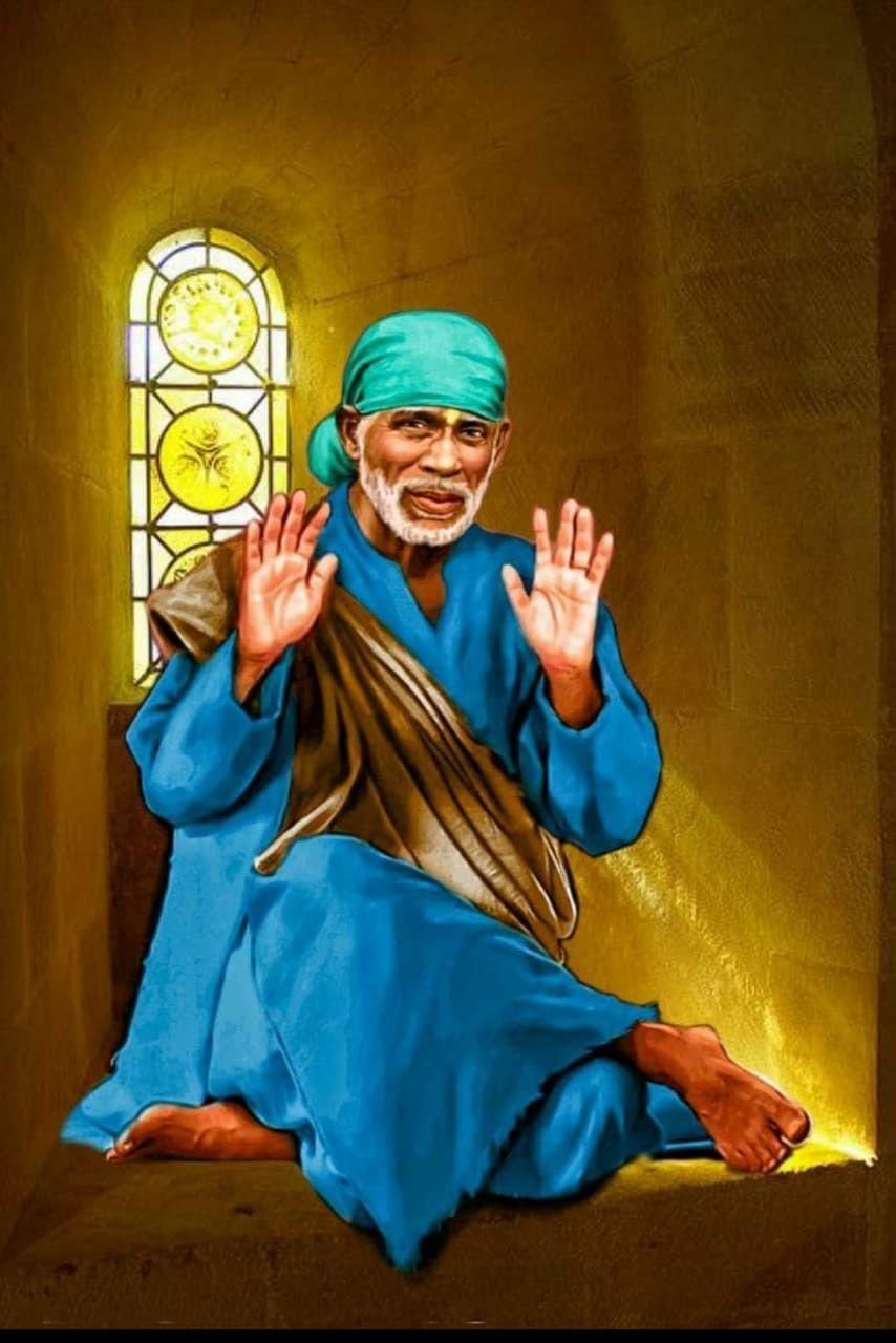 854x1280 Download. Sai baba picture, Sai baba wallpaper, Shirdi sai baba wallpaper