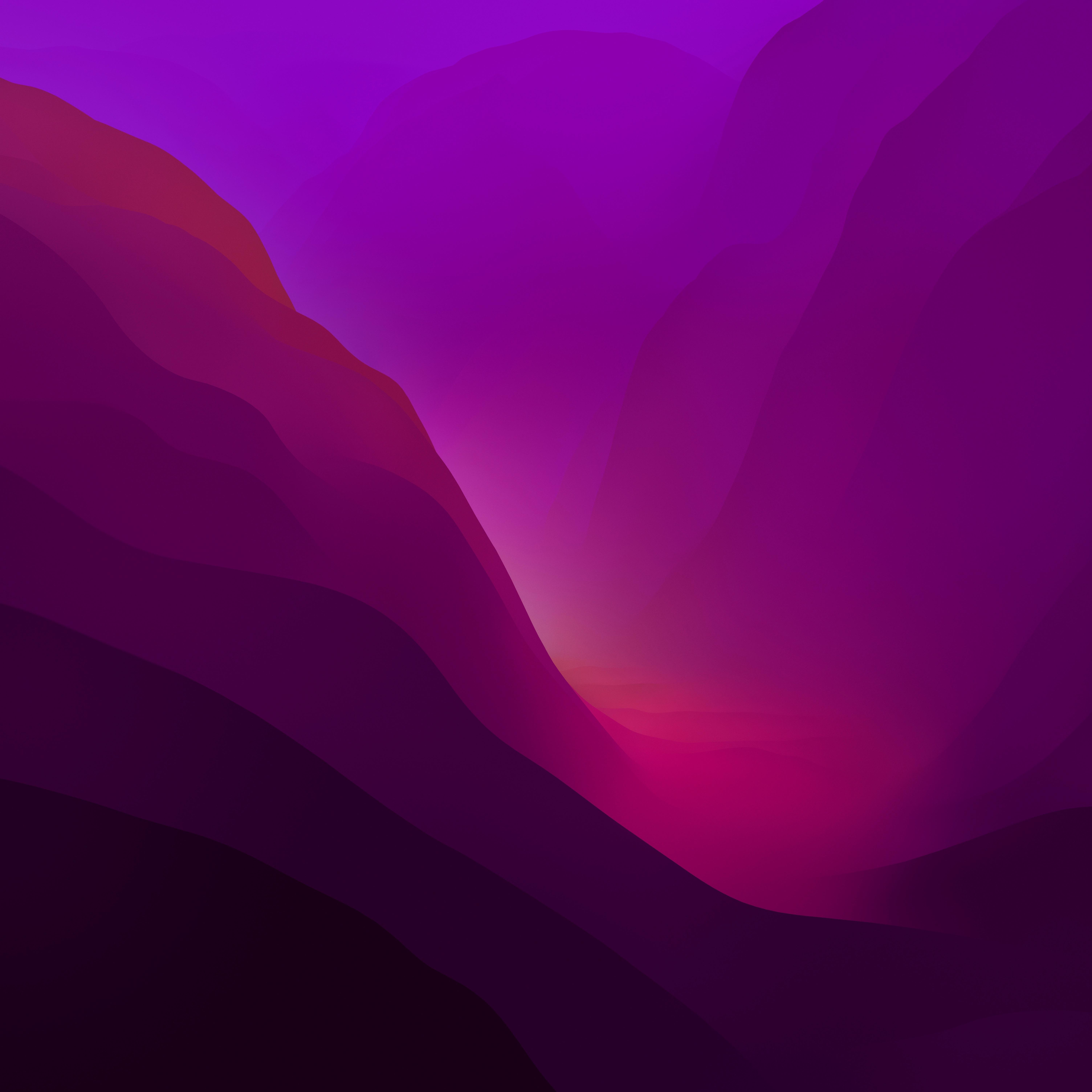 6016x6016 macOS Monterey Wallpaper 4K, Stock, Green, Dark Mode, Layers, 5K, Gradients
