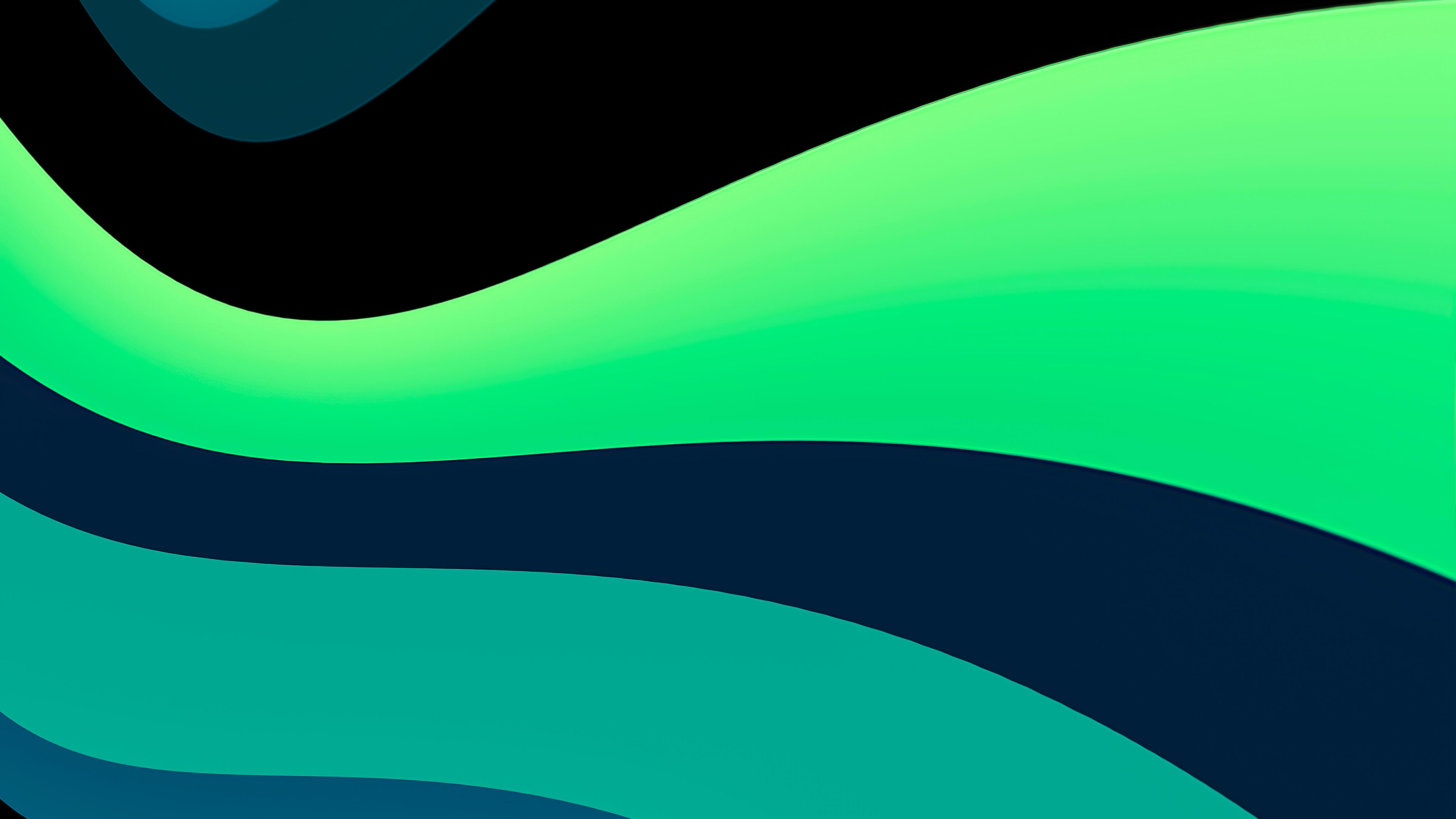 3840x2160 Green Formation Abstract 4k 1440P Resolution HD 4k Wallpaper, Image, Background, Photo and Picture