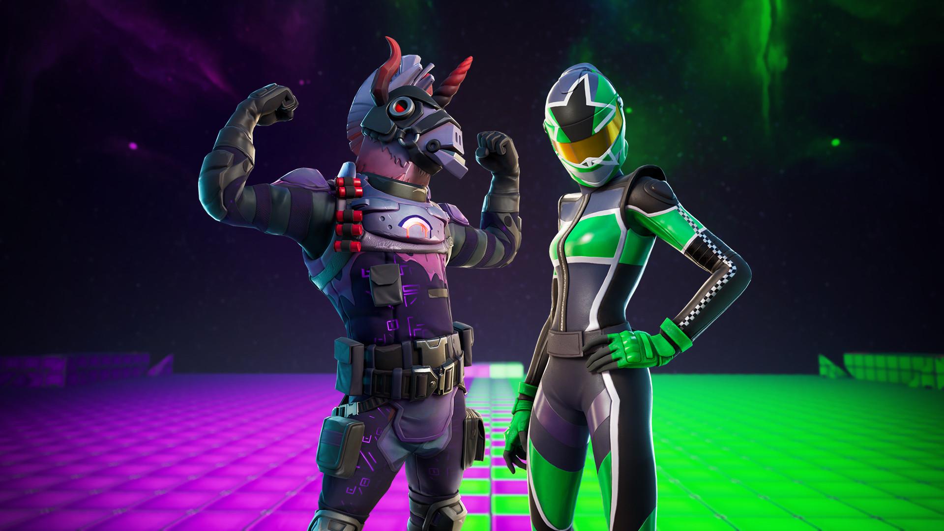 1920x1080 Fortnite Green Vs Purple Wallpaper, HD Games 4K Wallpaper, Image, Photo and Background
