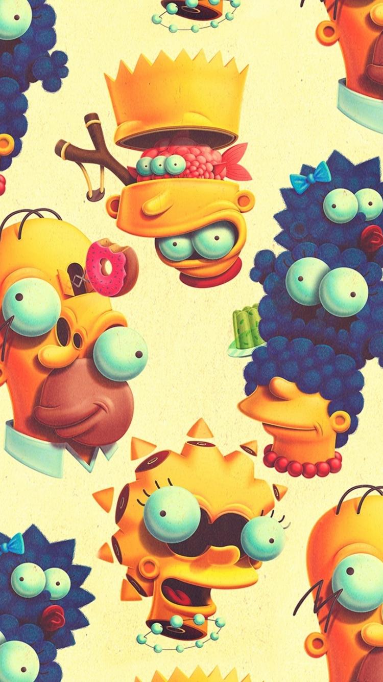 750x1334 The Simpsons Wallpaper
