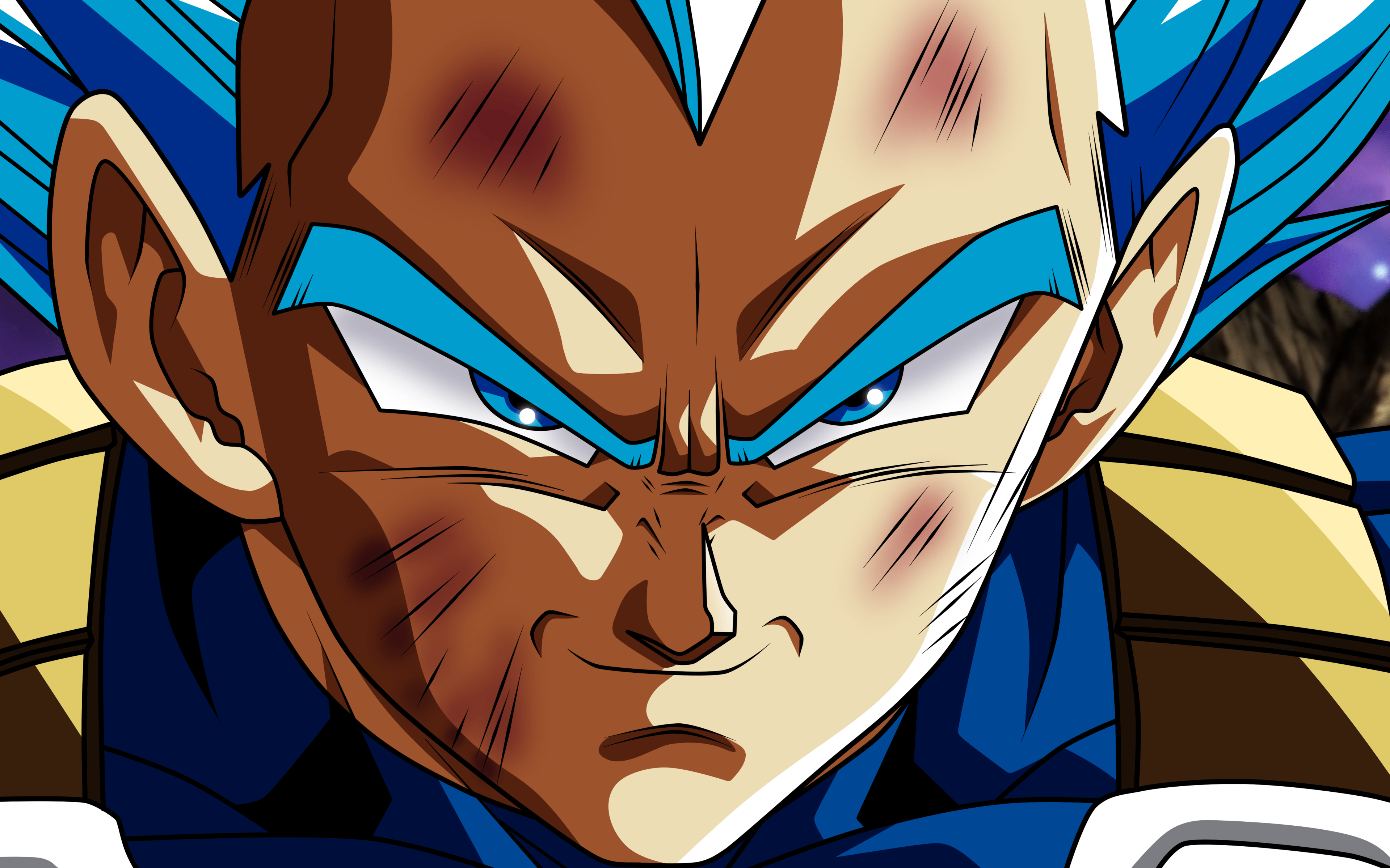 3840x2400 Download Wallpaper Vegeta, Close Up, Dragon Ball, DBS, Goku, Blue Eyes, Dragon Ball Super, Son Goku For Desktop With Resolution 3840x2400. High Quality HD Picture Wallpaper