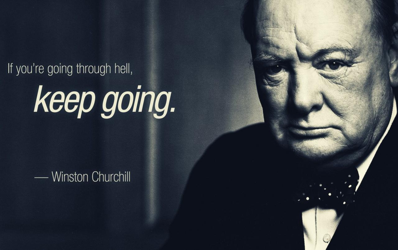 1280x804 Winstoon Churchil Quote wallpaper. Winstoon Churchil Quote