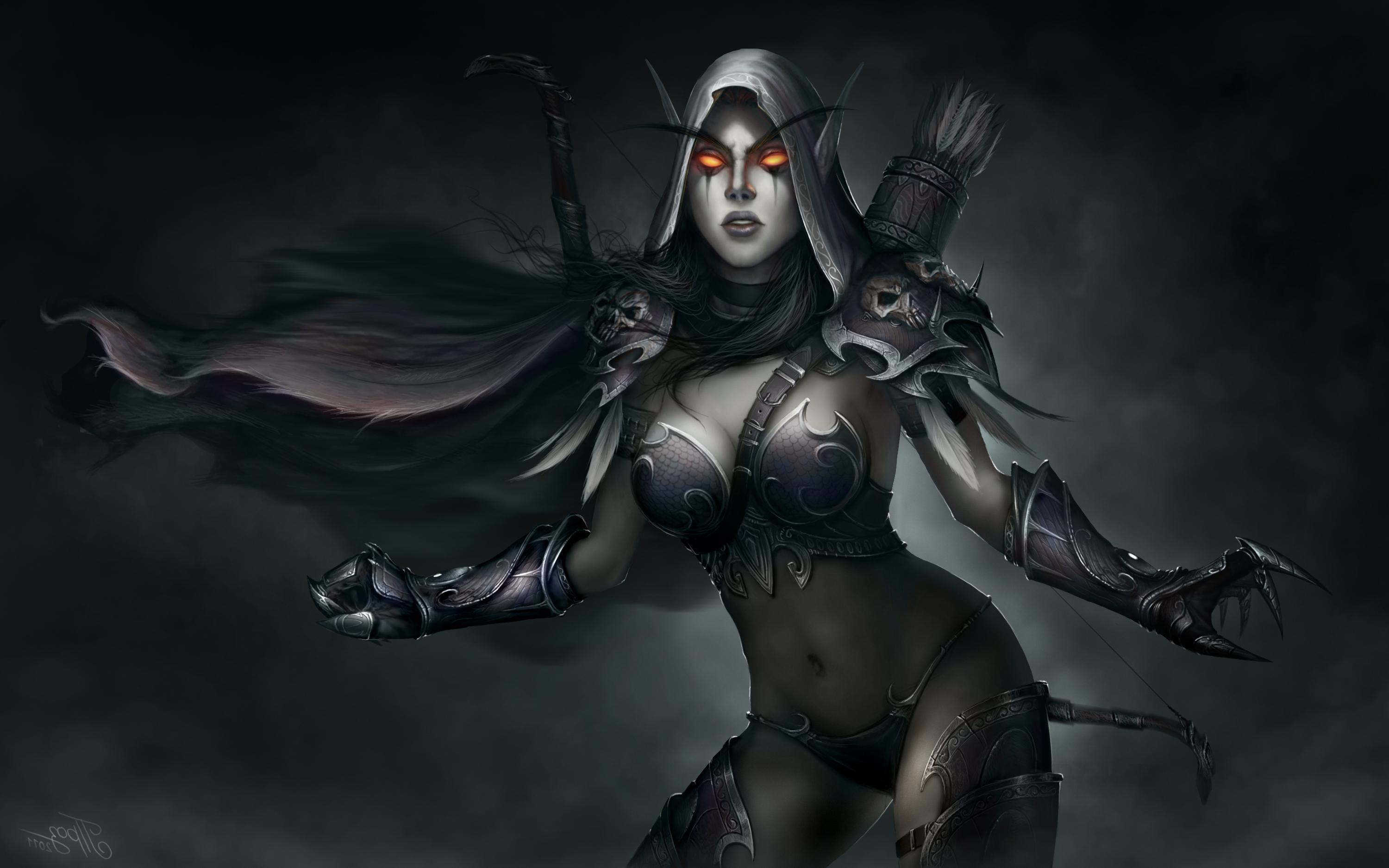 3000x1875 World of Warcraft Sylvanas Dark Lady Wallpaper HD / Desktop and Mobile Background