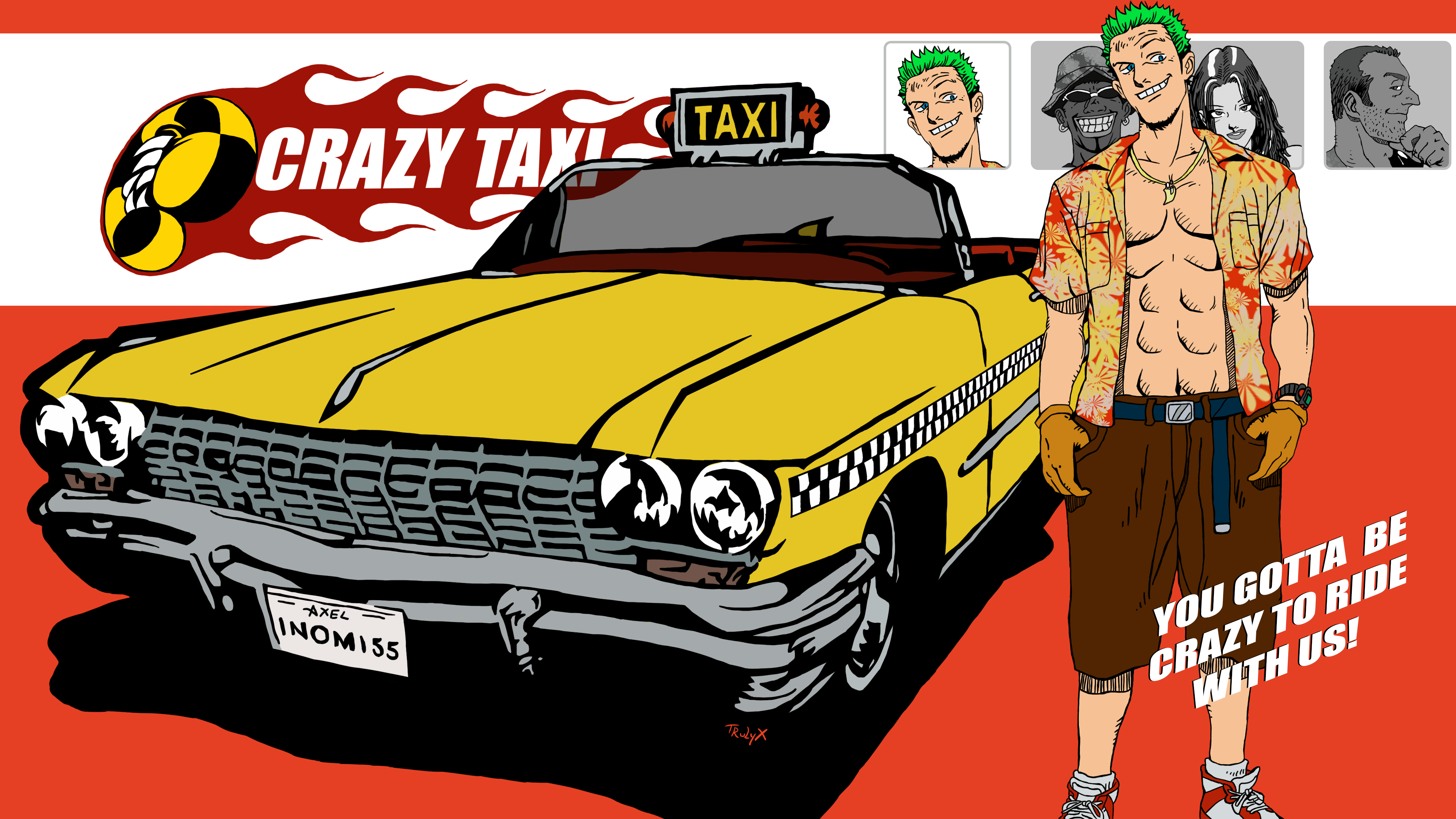 4096x2304 Odd Taxi Wallpaper