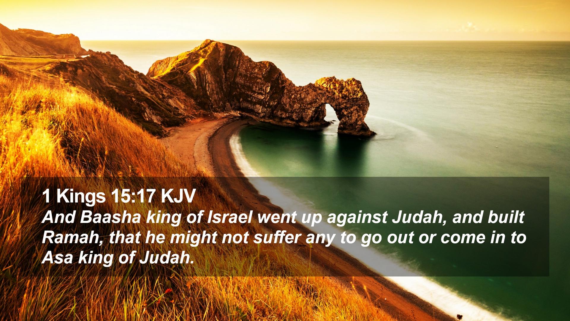 1920x1080 Kings 15:17 KJV Desktop Wallpaper Baasha king of Israel went up against Judah