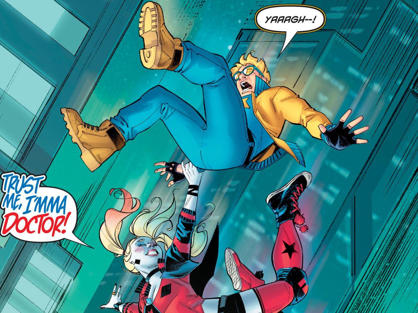 1400x1050 Harley Quinn is now crushing on DC Comics' biggest loser: Booster Gold