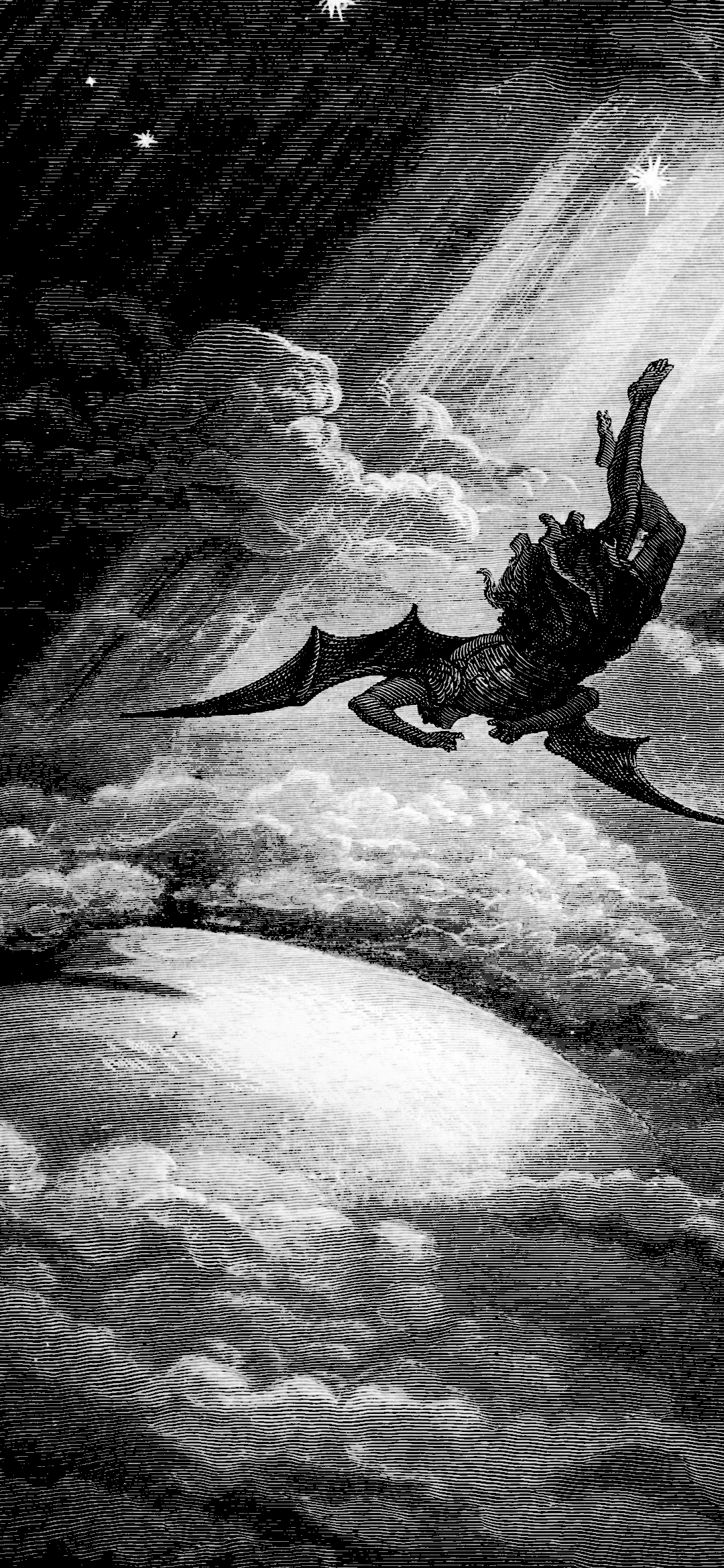 1080x2340 Gustave Dorè, Paradise Lost 1