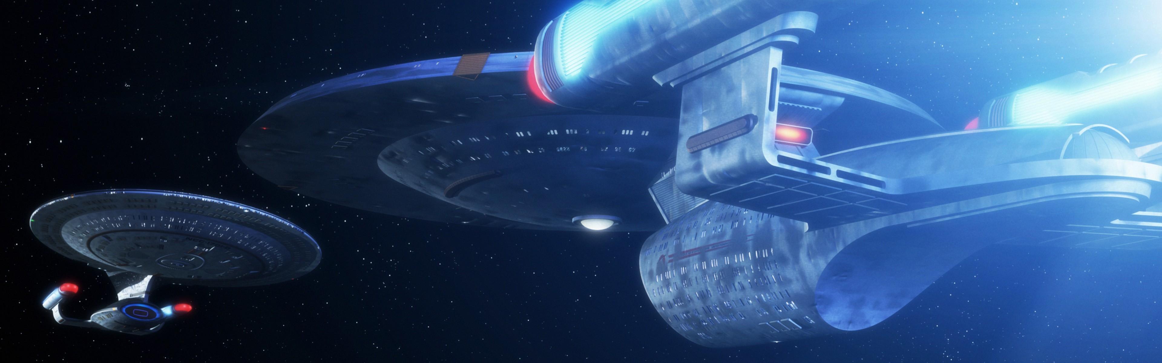 3840x1200 Dual Monitor Star Trek