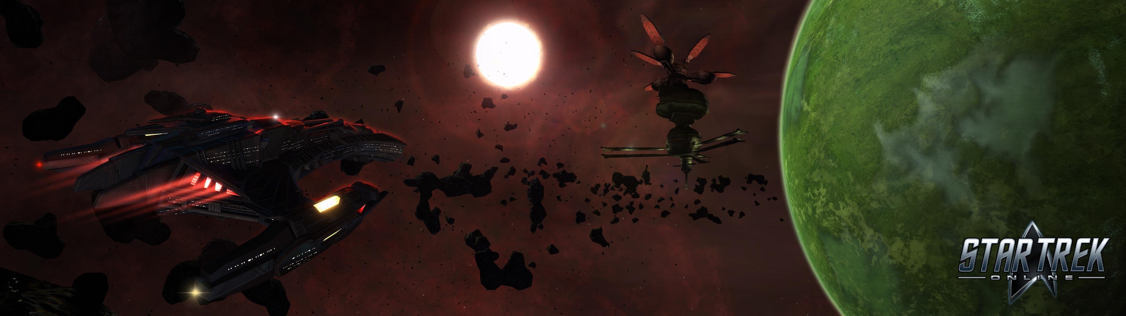 3840x1080 Dual Screen Star Trek Online Wallpaperx1080