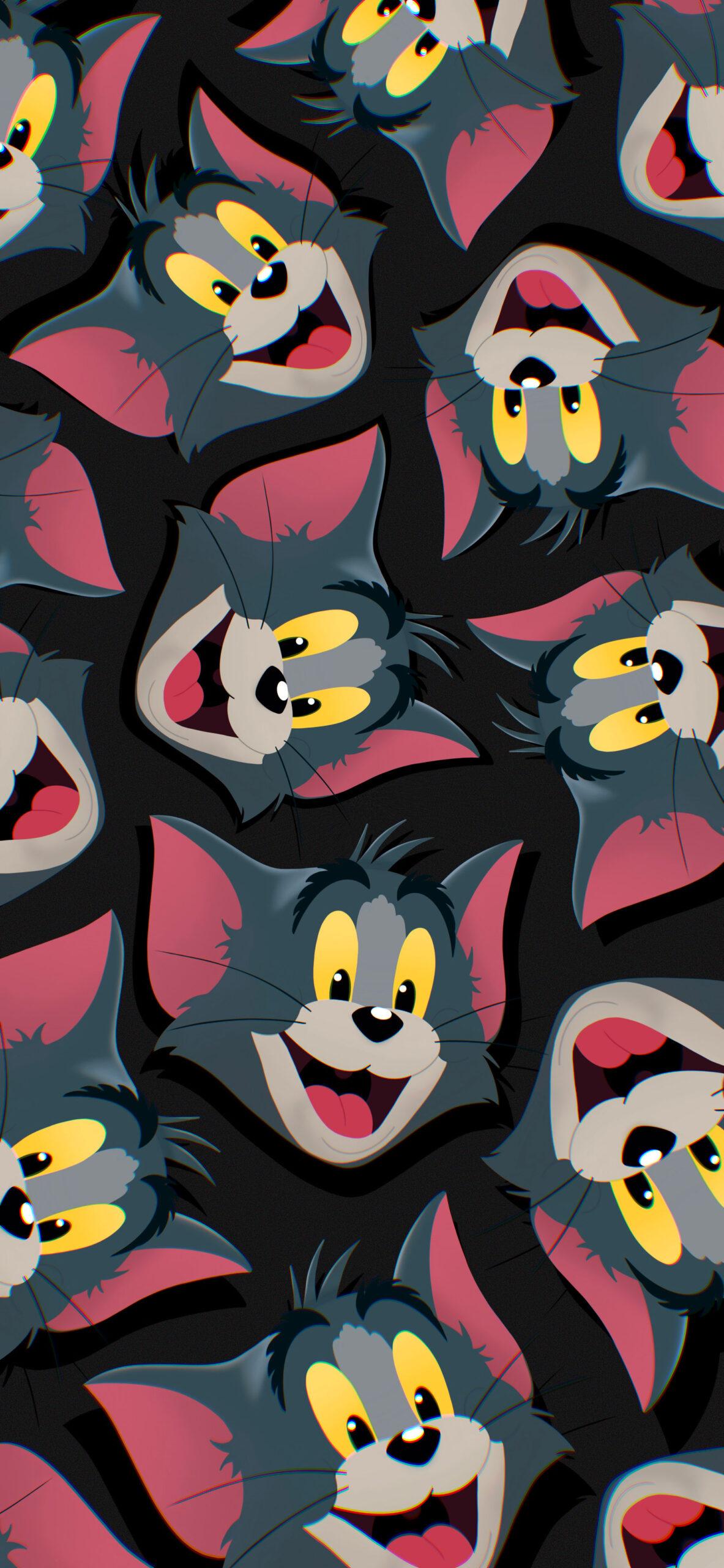 1183x2560 Tom and Jerry Movie Tom Black Wallpaper