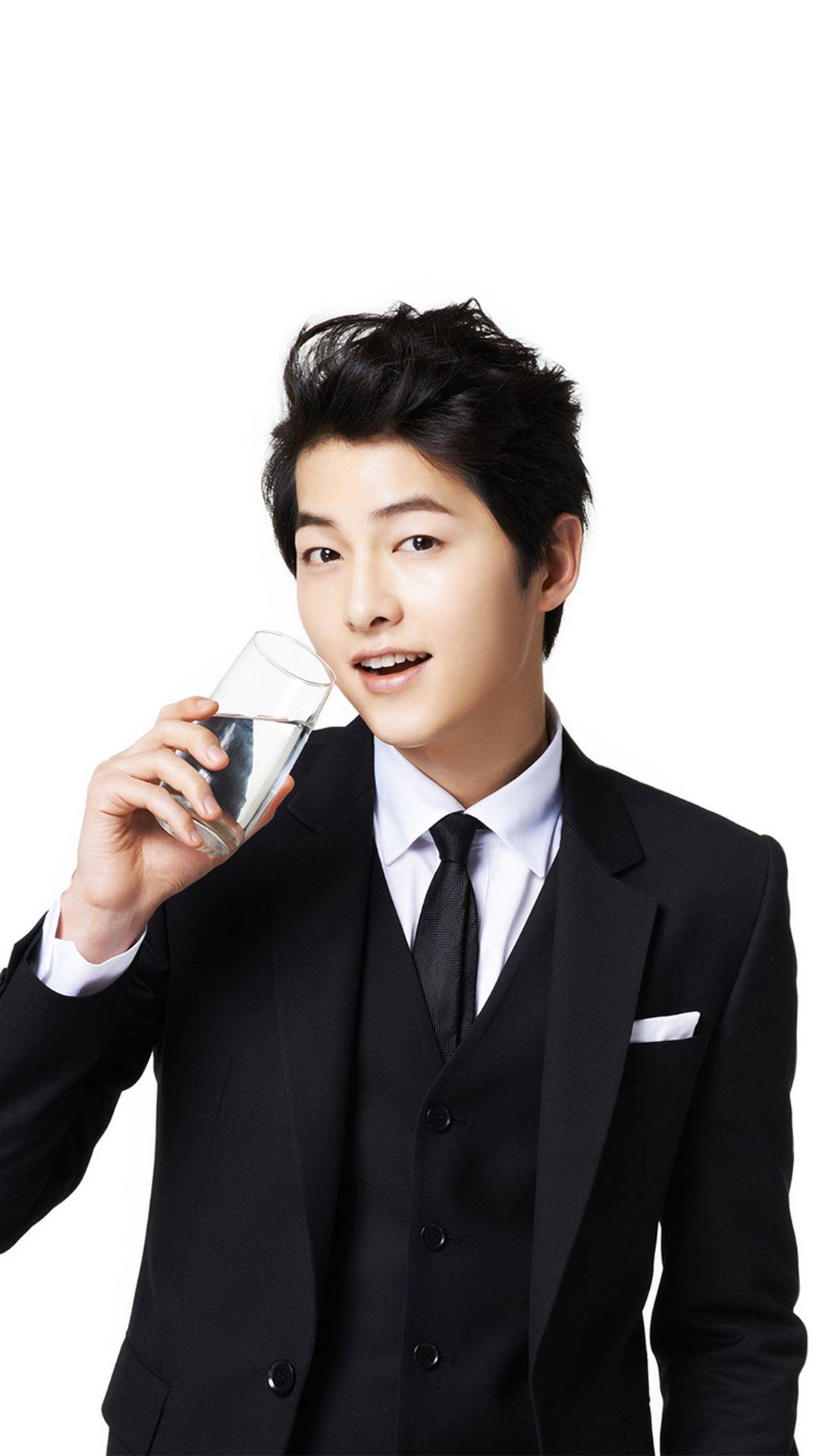 1080x1920 Song Joonggi Water Drink Model Kpop iPhone 8 Wallpaper Download