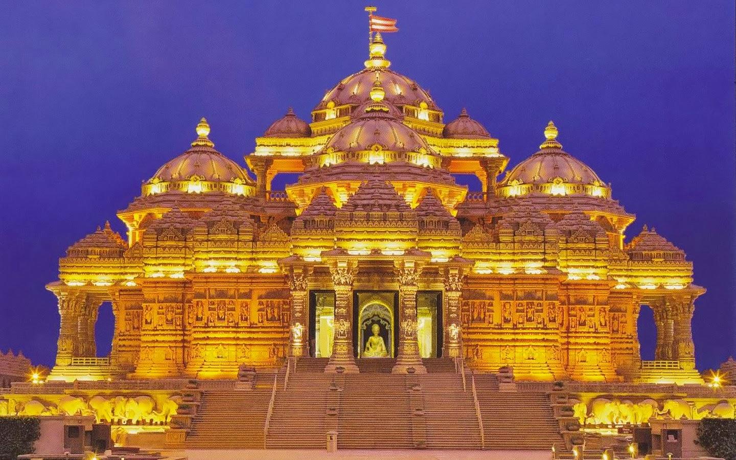 1440x900 Akshardham Temple New Delhi HD Wallpaper HD Wallpaper, High Quality Wallpaper For Your Laptop And Desktop Download For Free