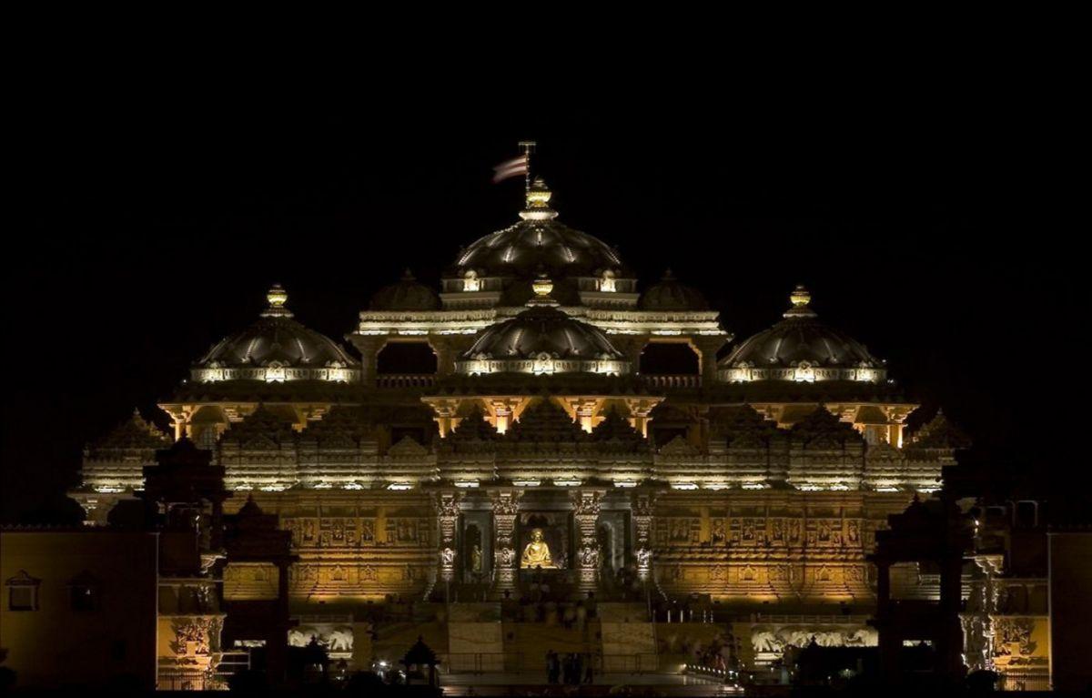 1200x767 Akshardham Gandhinagar Temple. Partage d'image françaises Image