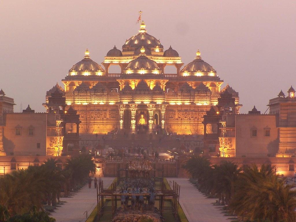 1024x768 Akshardham Temple, Delhi. The Akshardham temple, situated n